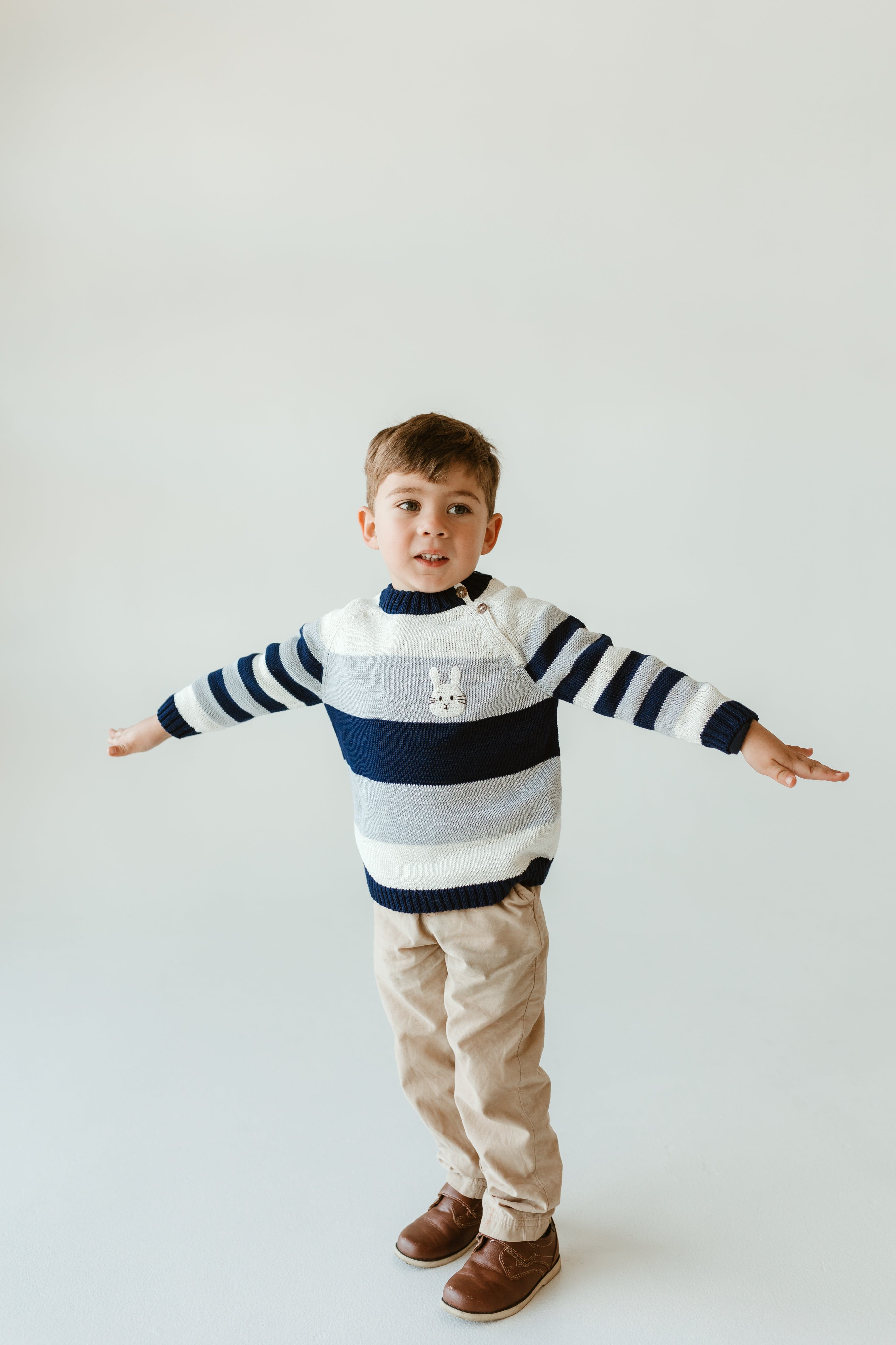 Bunny Striped Sweater - Image 5