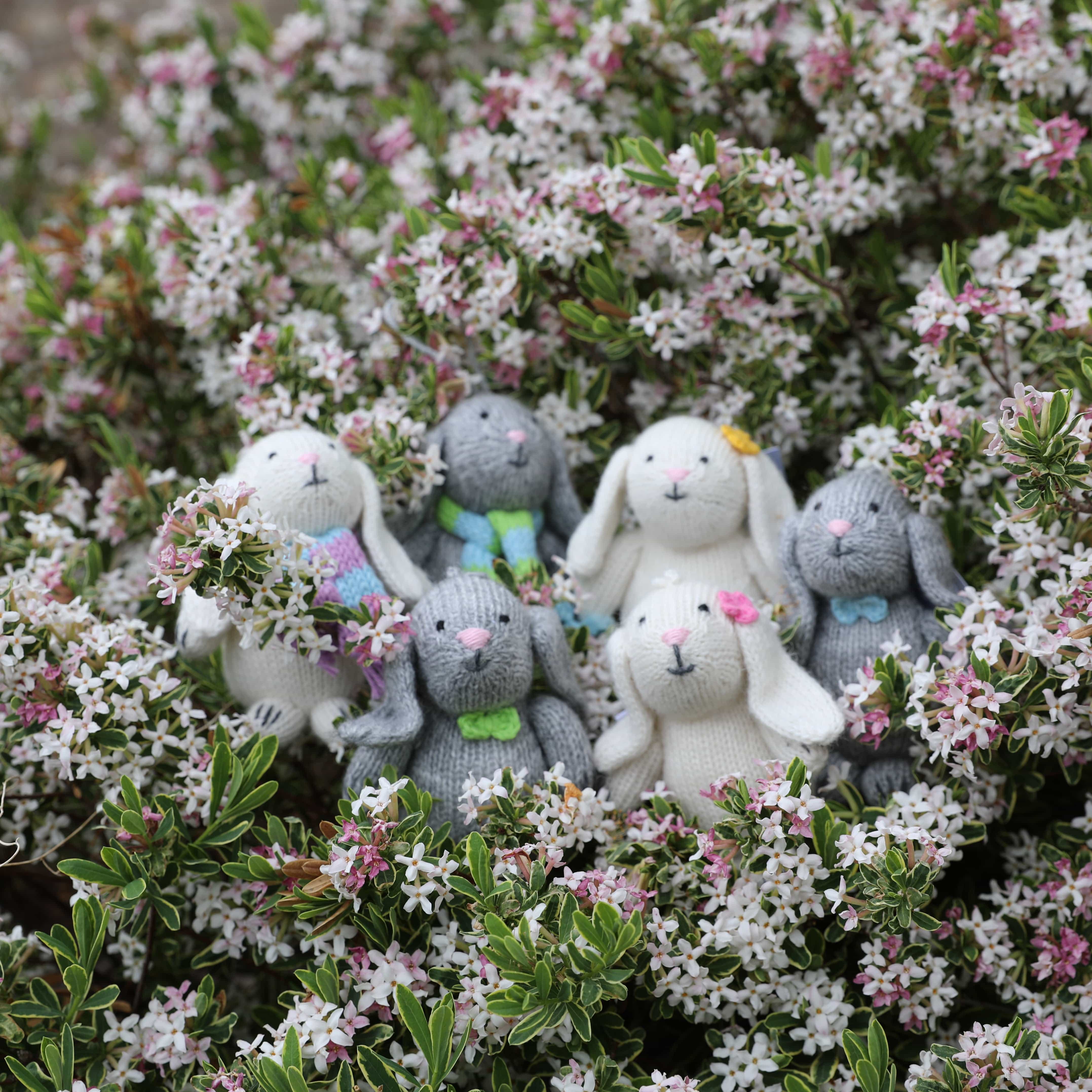 Bunny with Pastel Accessory Ornament - Set of 6 - Image 3