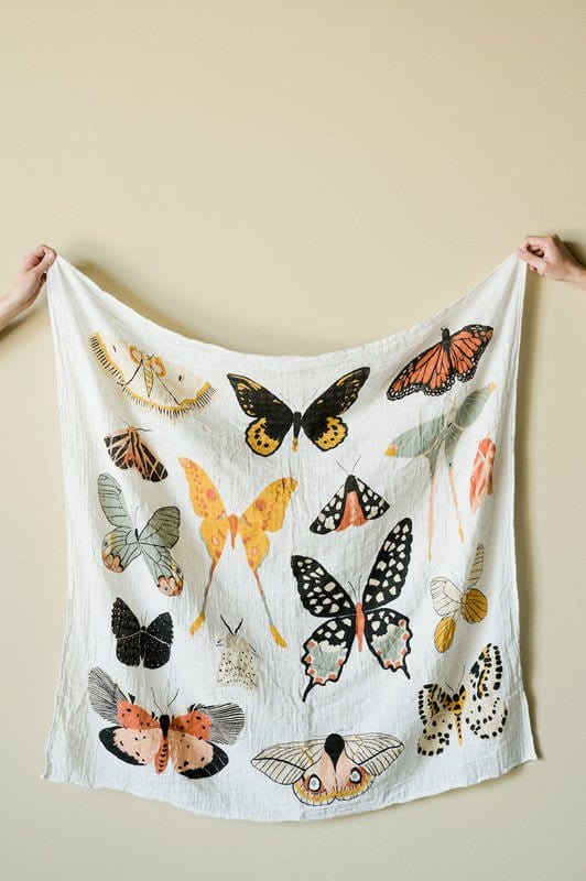 Girl's Swaddle Blanket - Butterfly Collector