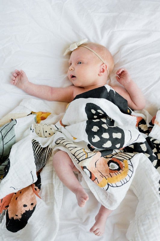 Girl's Swaddle Blanket - Butterfly Collector - Image 2