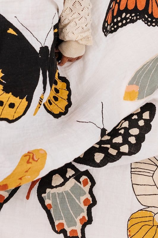 Girl's Swaddle Blanket - Butterfly Collector - Image 3