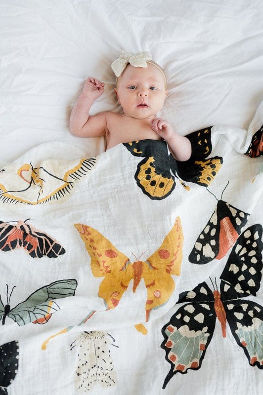 Girl's Swaddle Blanket - Butterfly Collector - Image 4