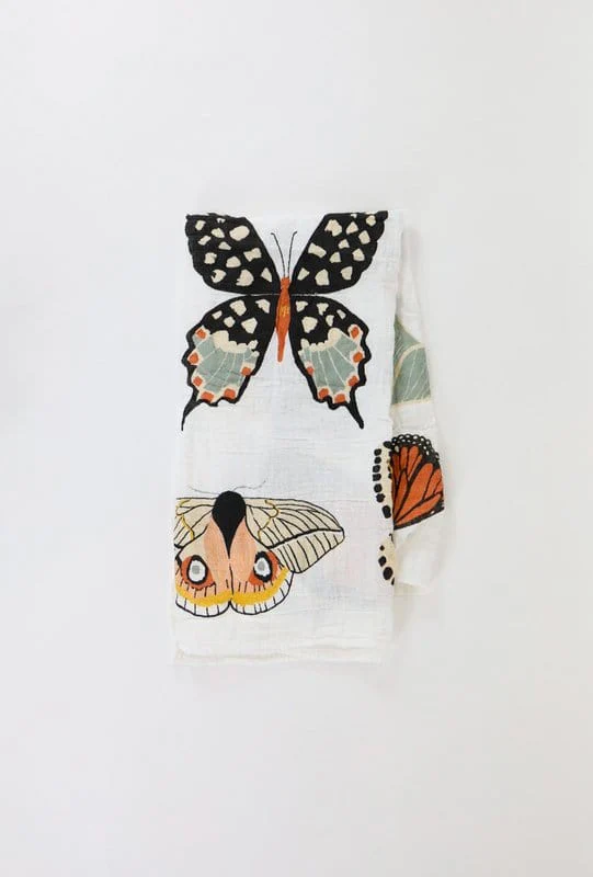 Girl's Swaddle Blanket - Butterfly Collector - Image 5