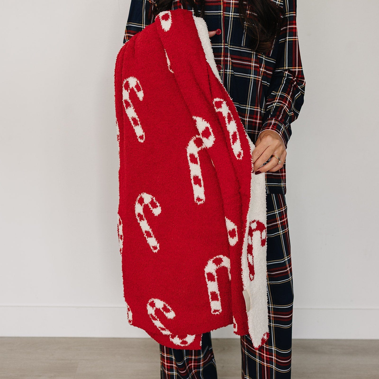 Candy Cane Plush Blanket - Image 2