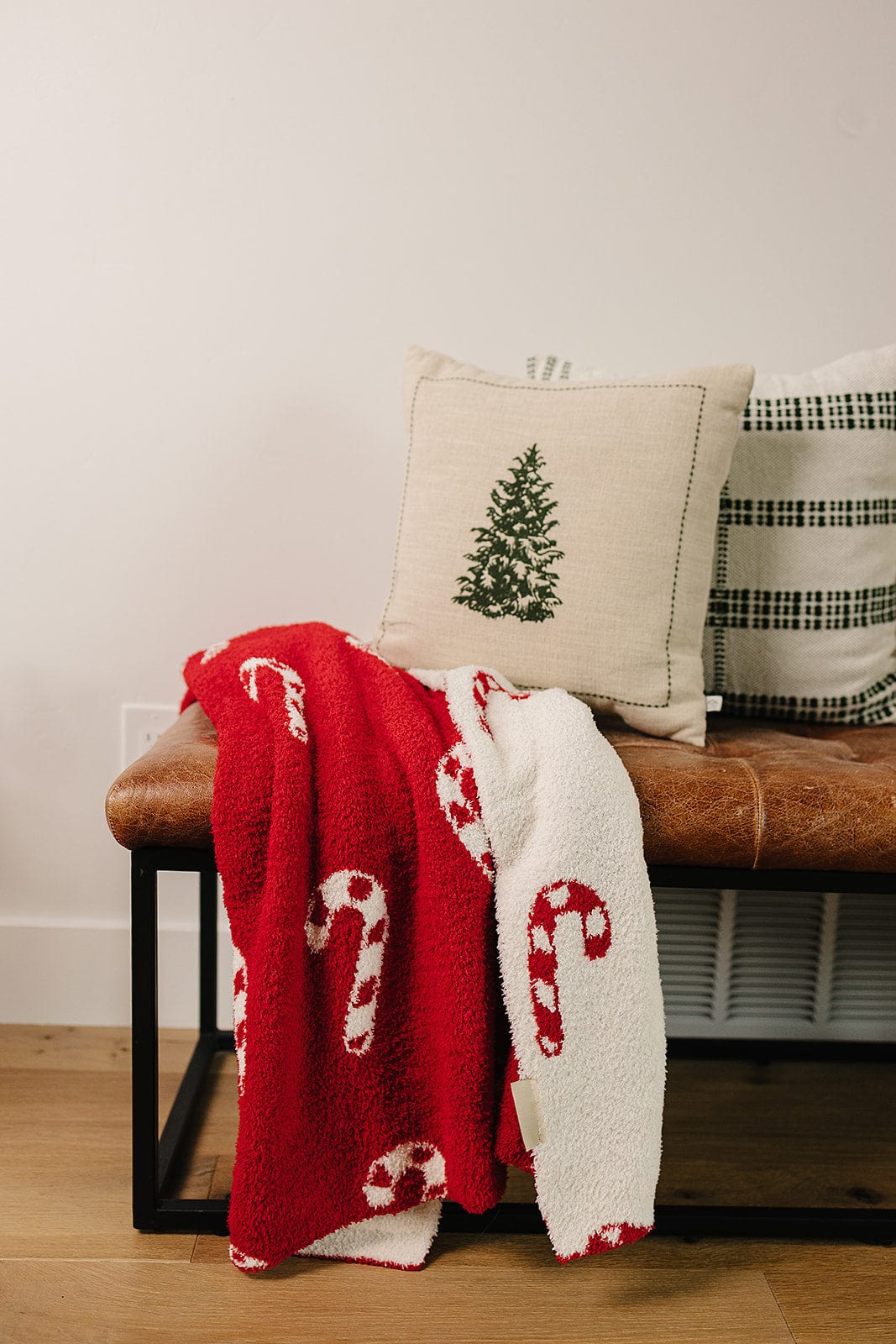 Candy Cane Plush Blanket - Image 3