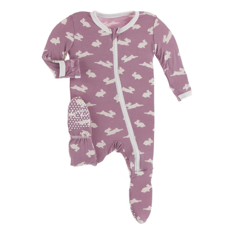 Celebration Footie with Zipper - Pegasus Bunny