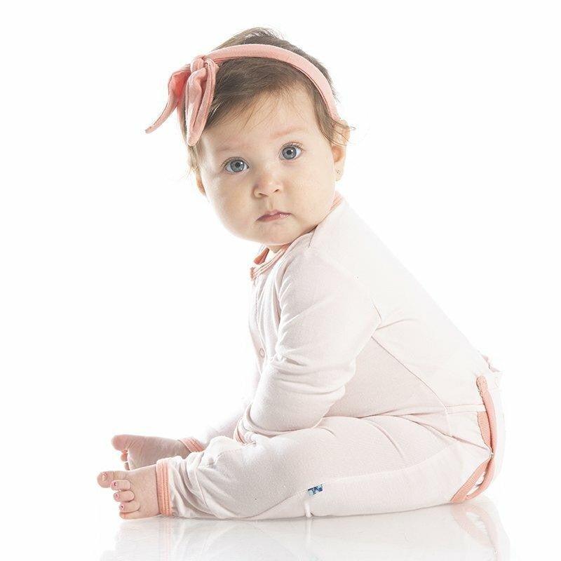 Celebrations Bamboo Applique Coverall with Zipper - Macaroon Baby Sister (21S1) - Image 3