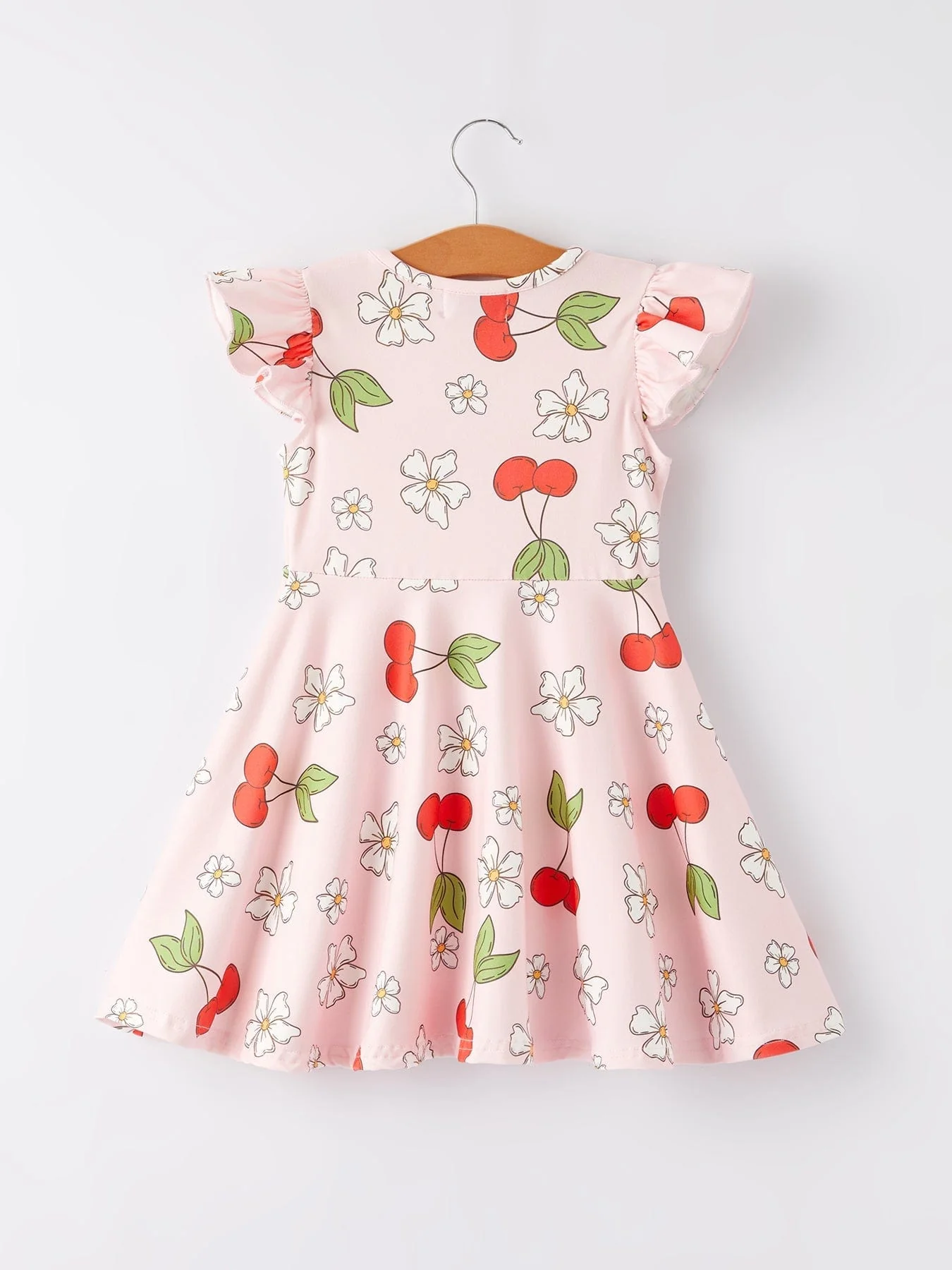 Charming Cherry Flower Dress for Little Ones - Image 2