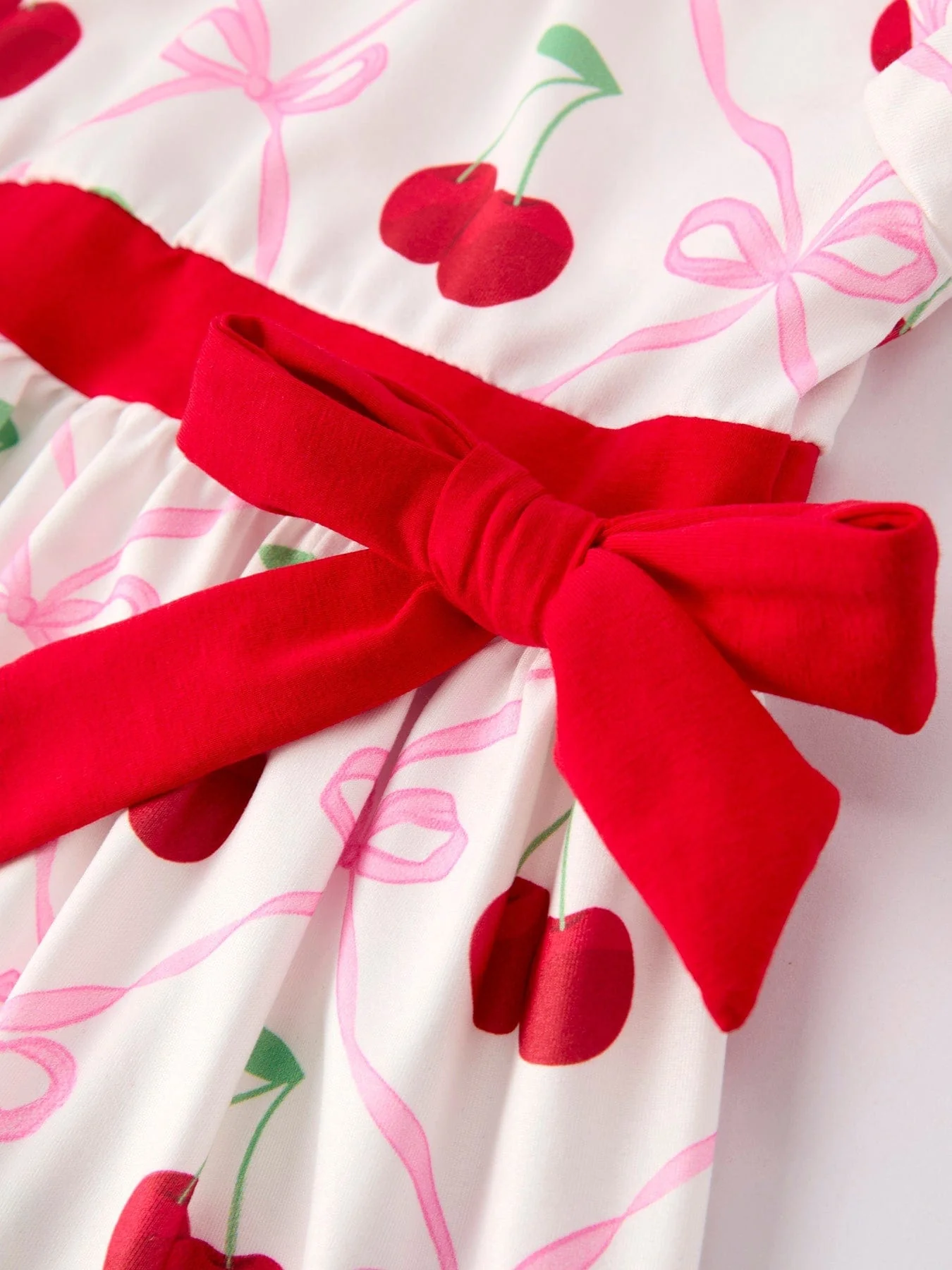 Cherry Bow Girls' Dress - Image 4