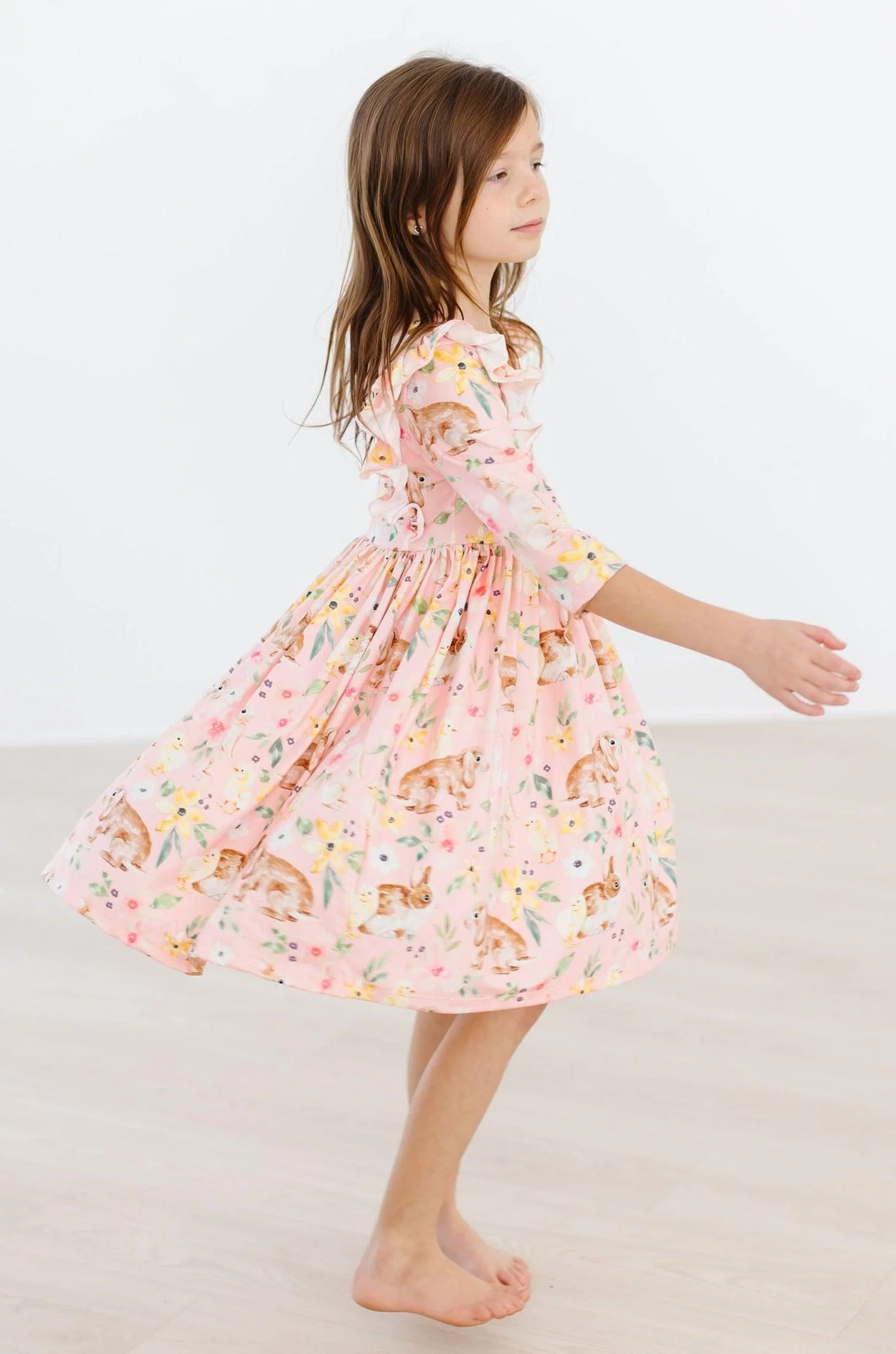Chicks & Bunnies Ruffle Twirl Dress - Image 5
