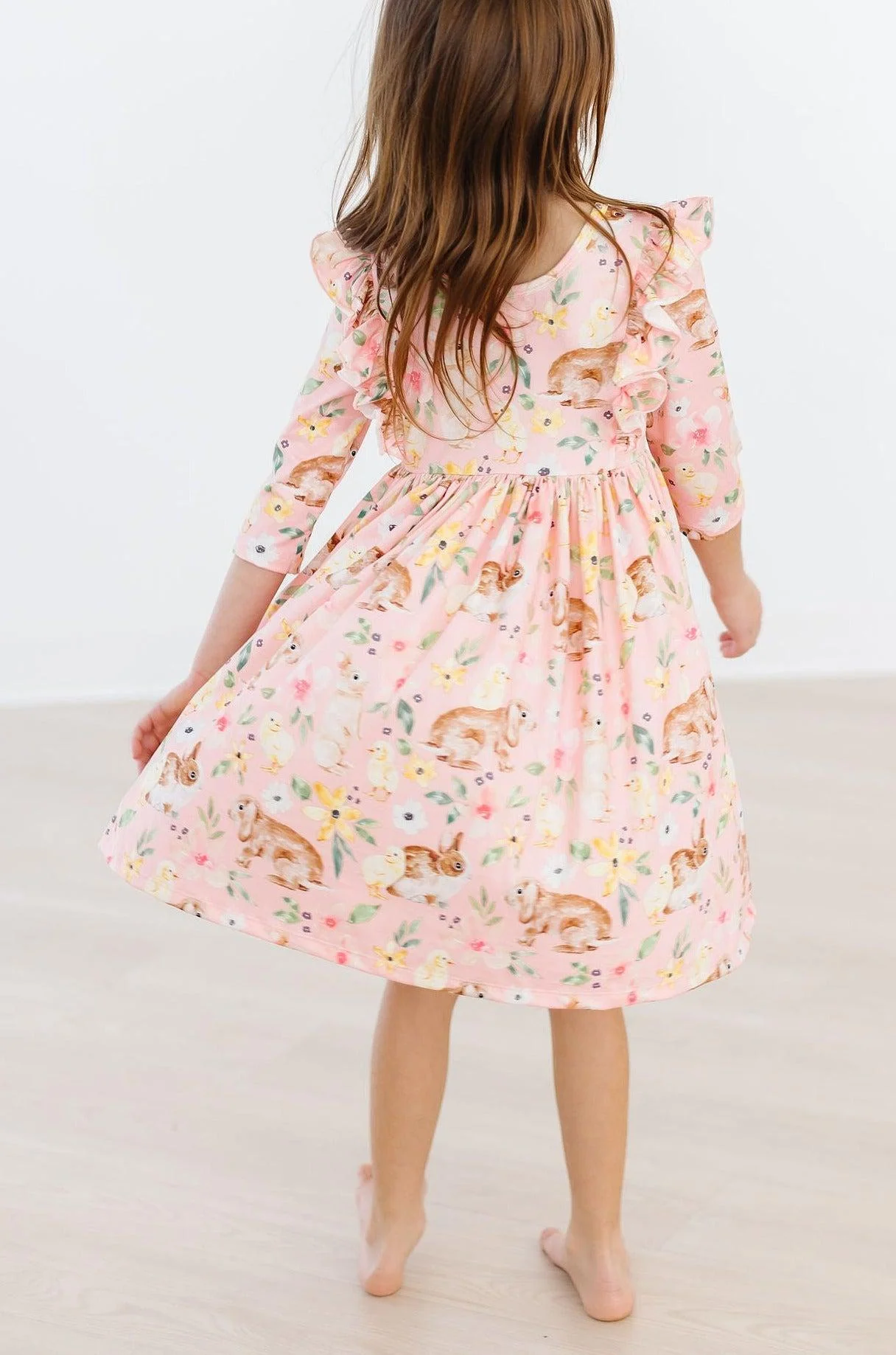 Chicks & Bunnies Ruffle Twirl Dress - Image 7