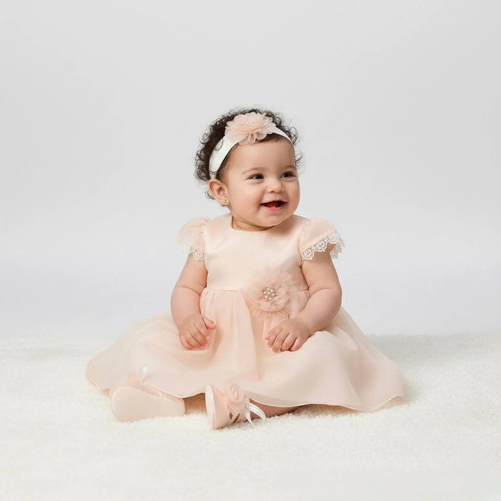 Christening Pink 3 Piece Set - Image 2