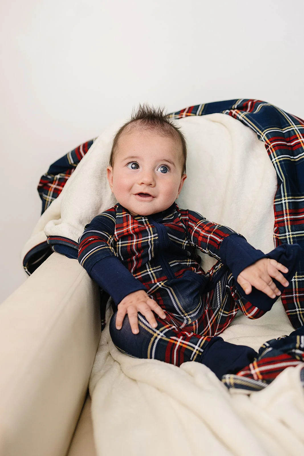 Christmas Plaid Bamboo Zipper - Image 3