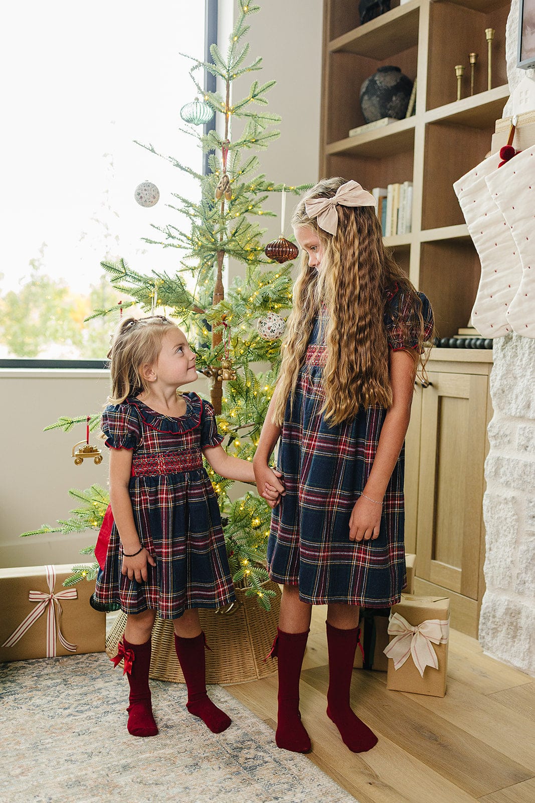 Christmas Plaid Smocked Dress - Image 4