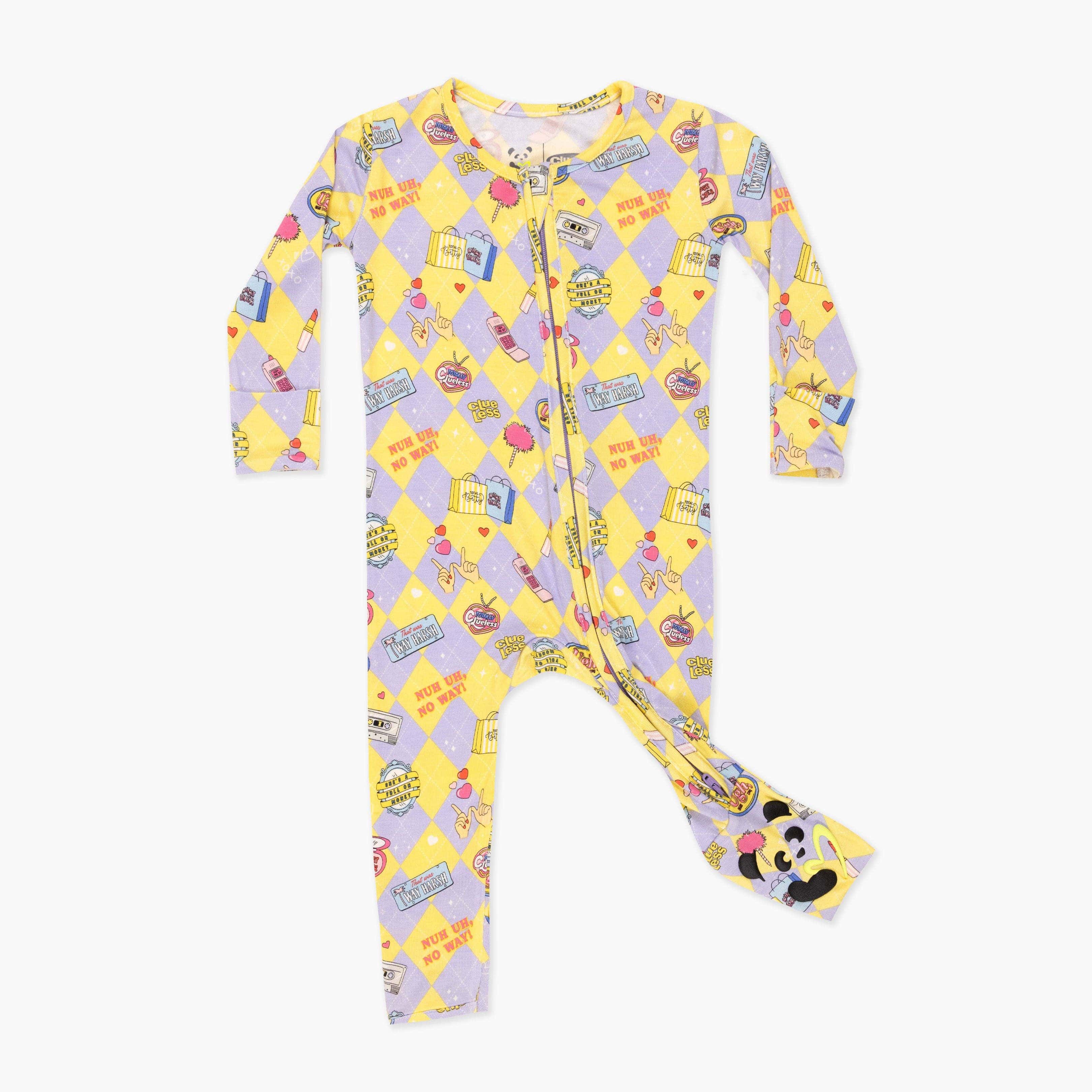 Bamboo Convertible Footie Romper - Clueless As If! - Image 5