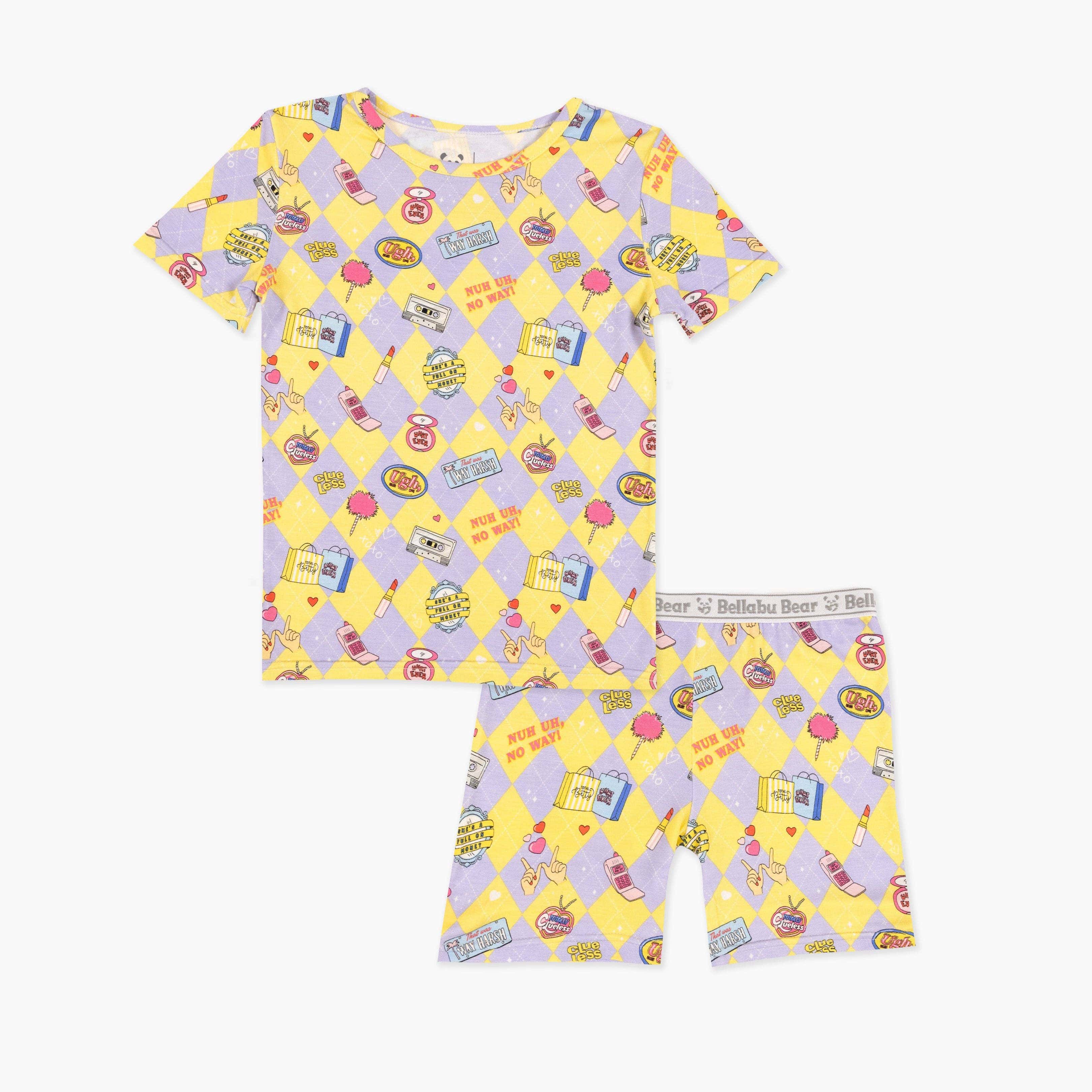 Bamboo Pajama Set with Shorts - Clueless As If! - Image 12