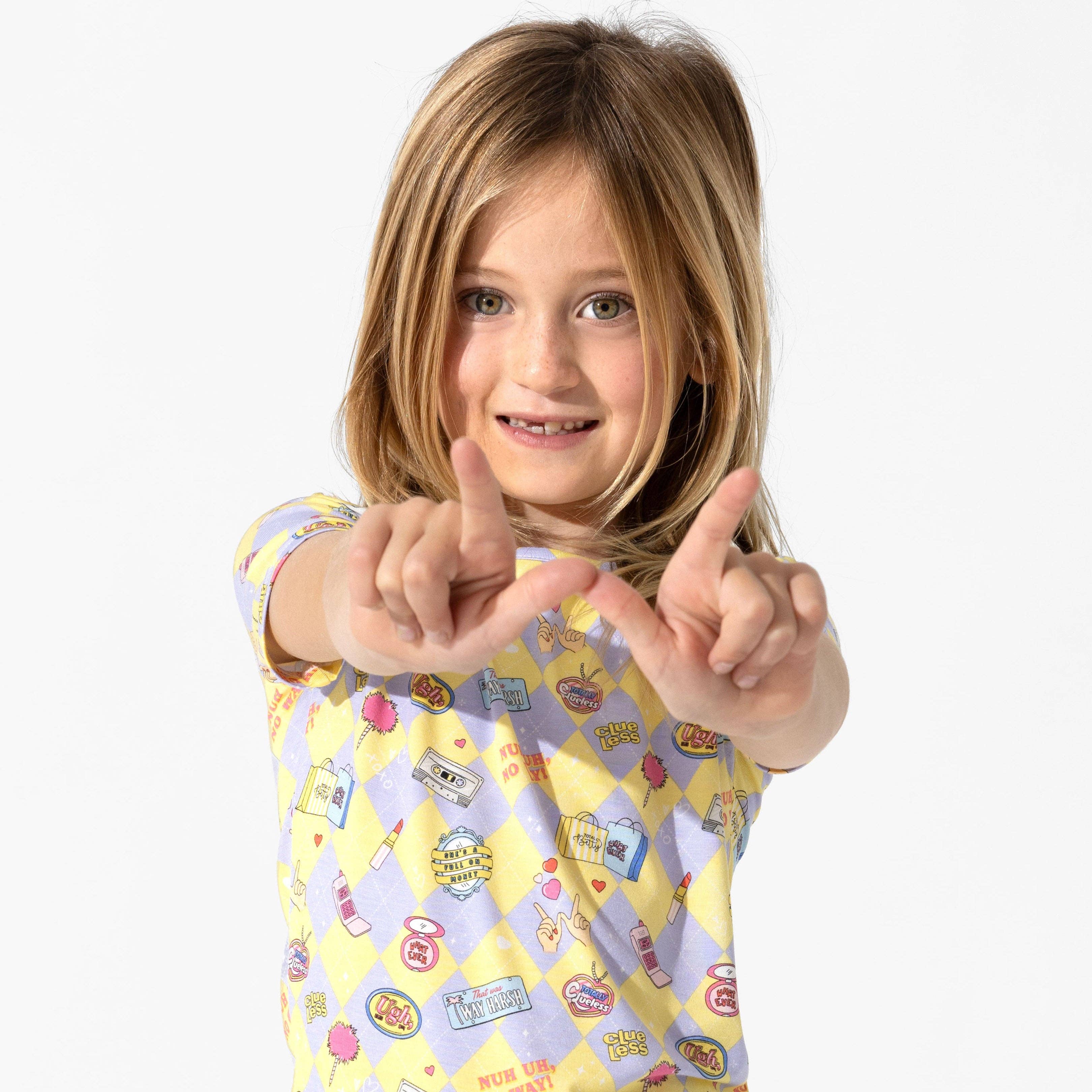 Bamboo Pajama Set with Shorts - Clueless As If! - Image 5