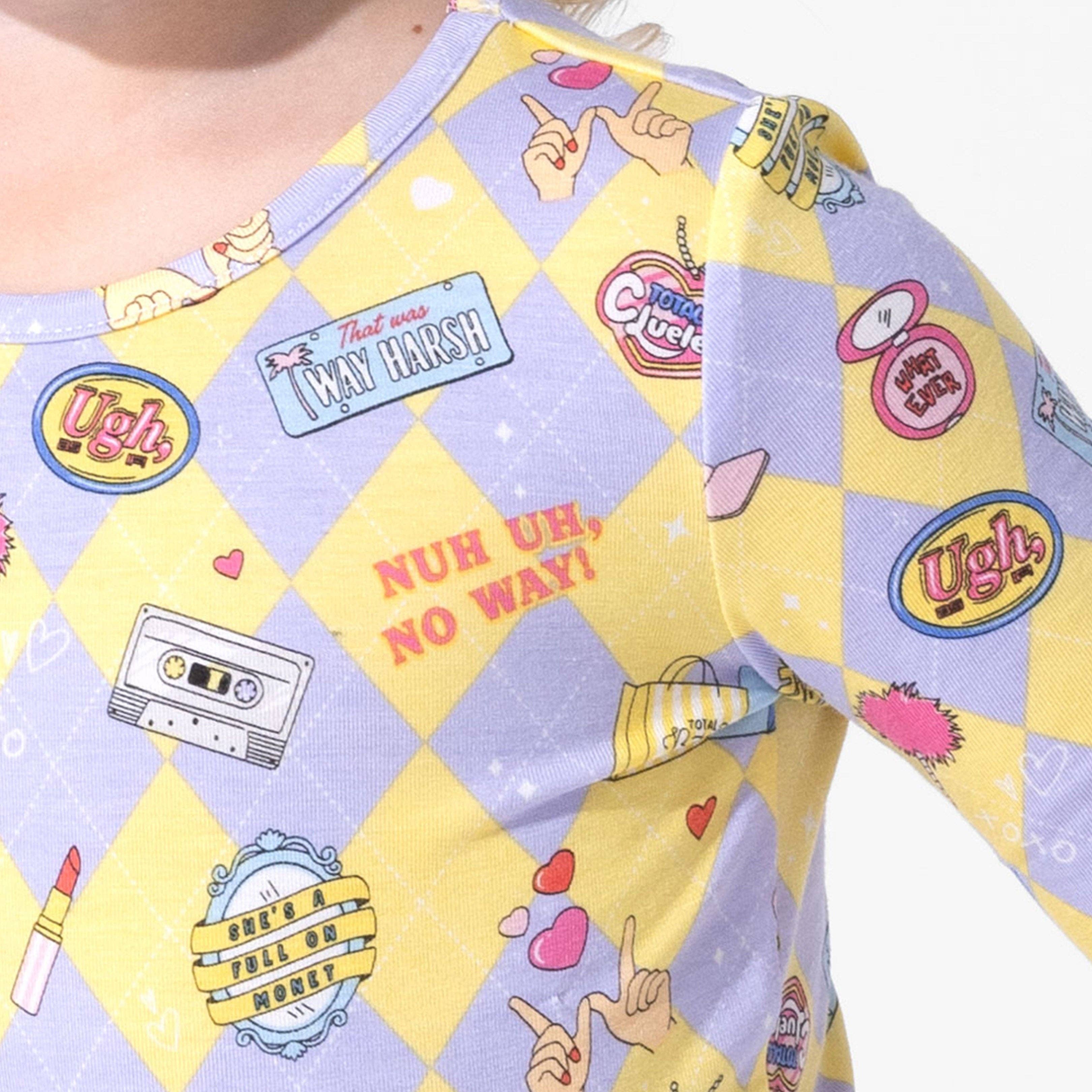 Bamboo Long Sleeve Pajama Set - Clueless As If! - Image 2
