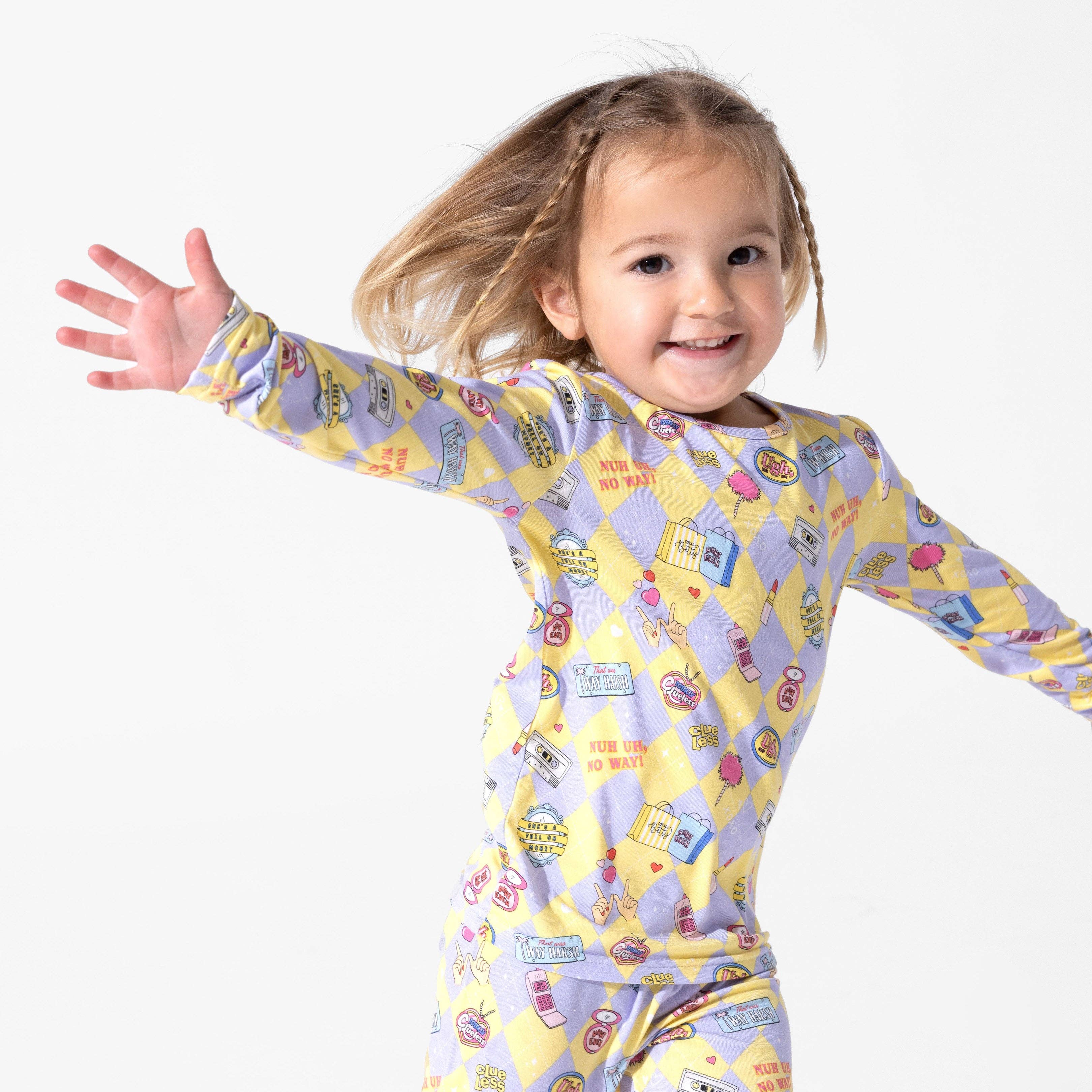 Bamboo Long Sleeve Pajama Set - Clueless As If! - Image 3
