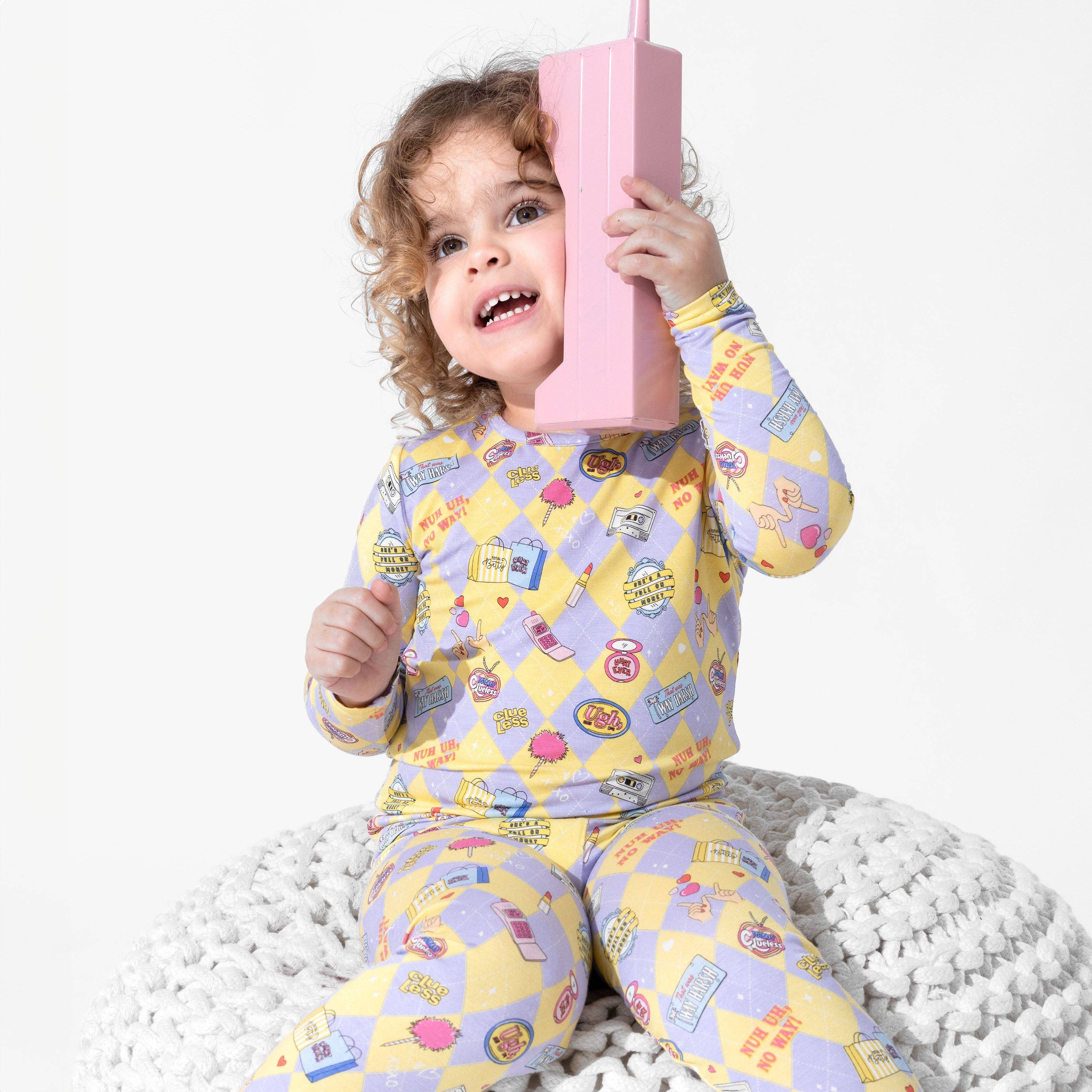 Bamboo Long Sleeve Pajama Set - Clueless As If! - Image 5