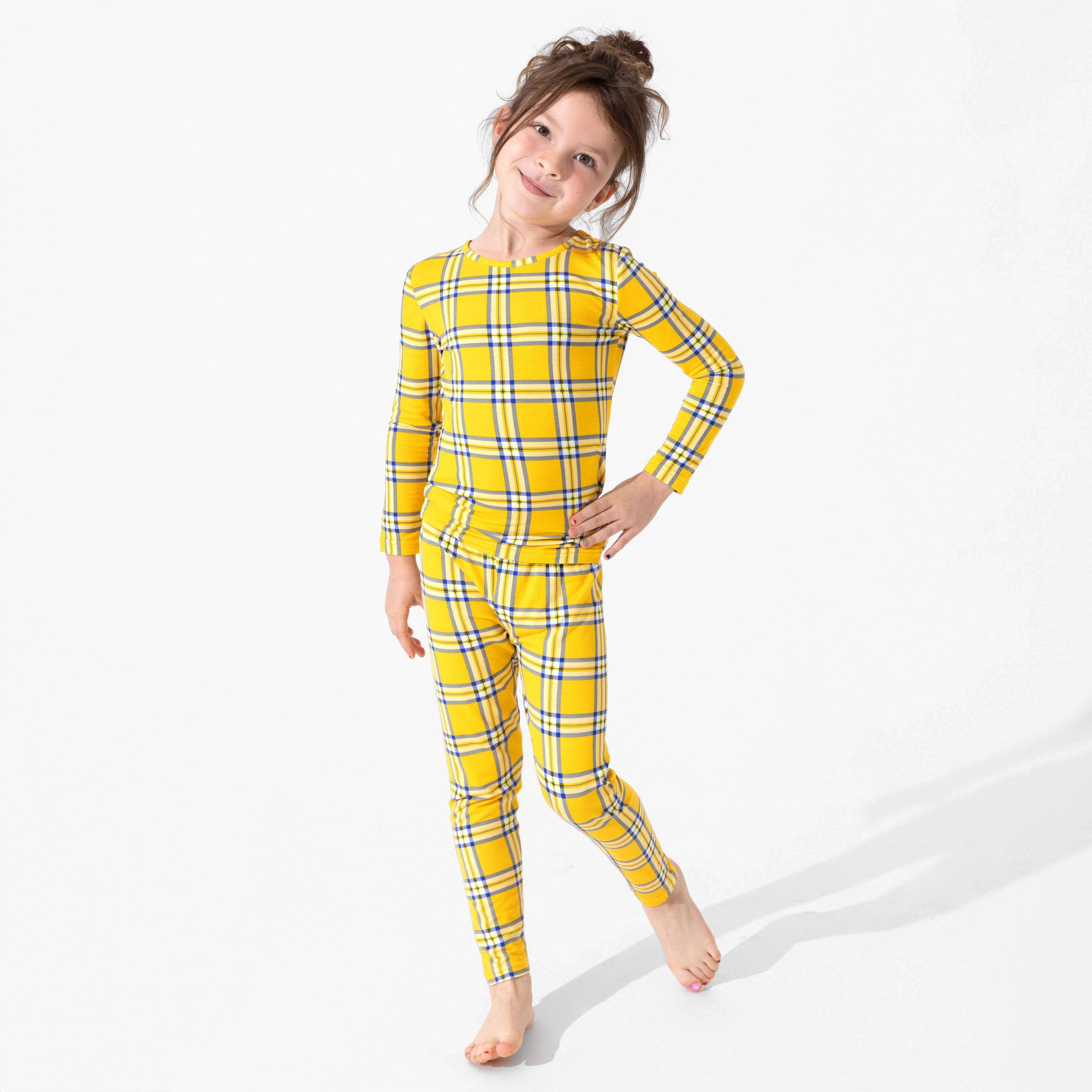 Bamboo Long Sleeve Pajama Set - Clueless Total Betty Plaid - Image 4