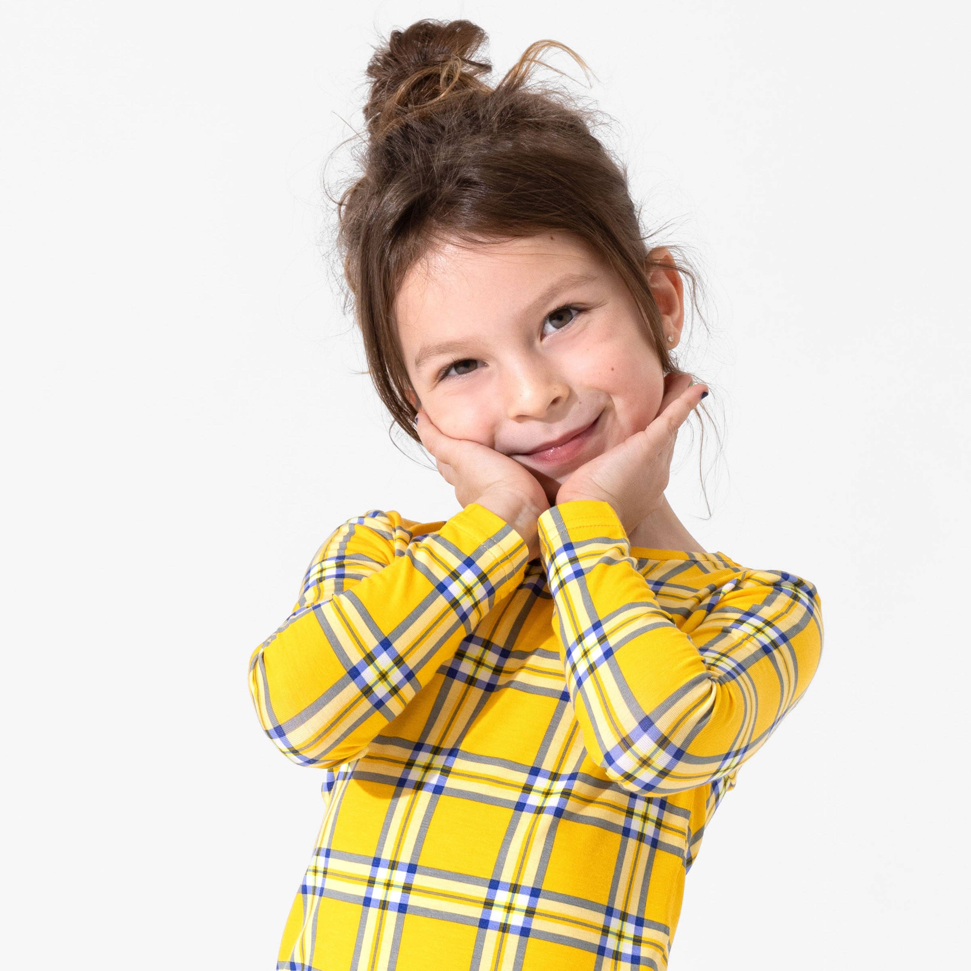 Bamboo Long Sleeve Pajama Set - Clueless Total Betty Plaid - Image 7