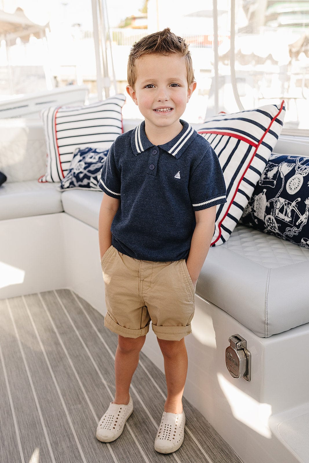 Collared Sailboat Knit Shirt - Image 2