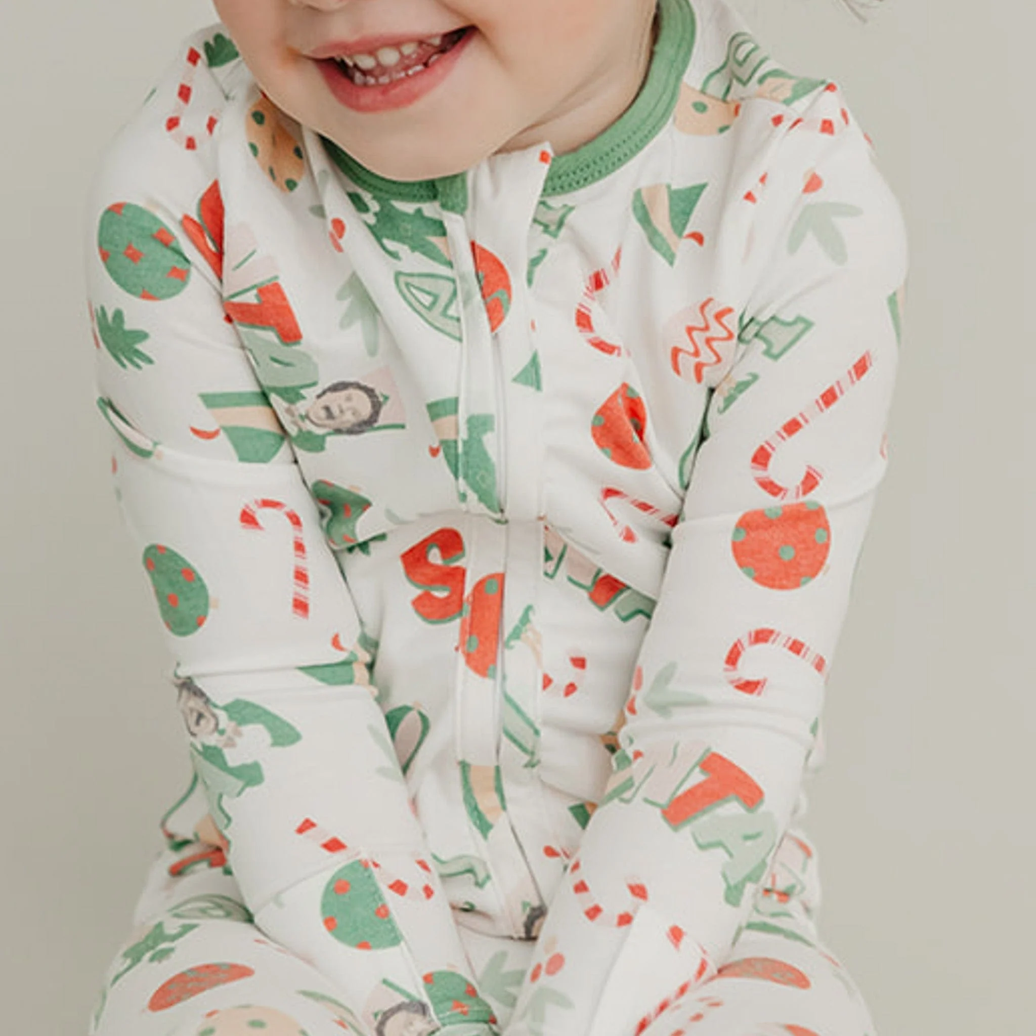 Footie with 2-Way Zipper - Elf - Image 2
