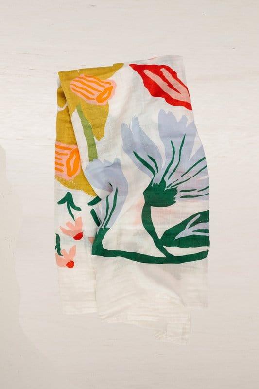 Girl's Swaddle Blanket - Cottage Garden - Image 3