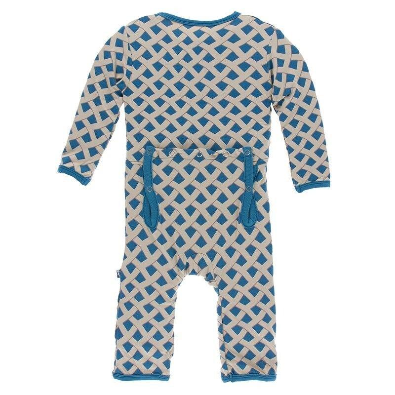 Bamboo Coverall with Zipper - Blueberry Pie - Image 2