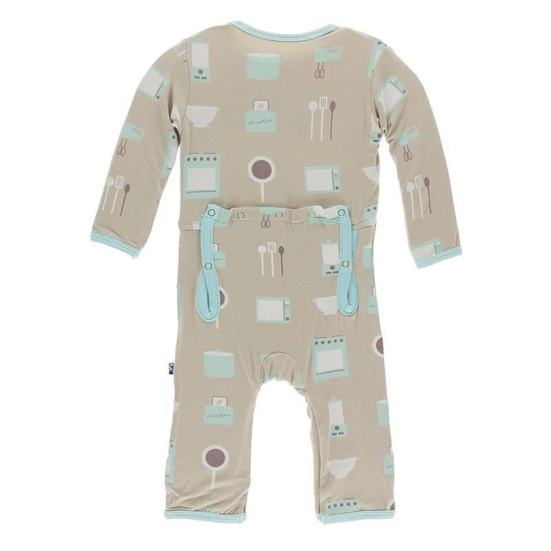 Bamboo Coverall with Zipper - Burlap Kickee Kitchen - Image 2