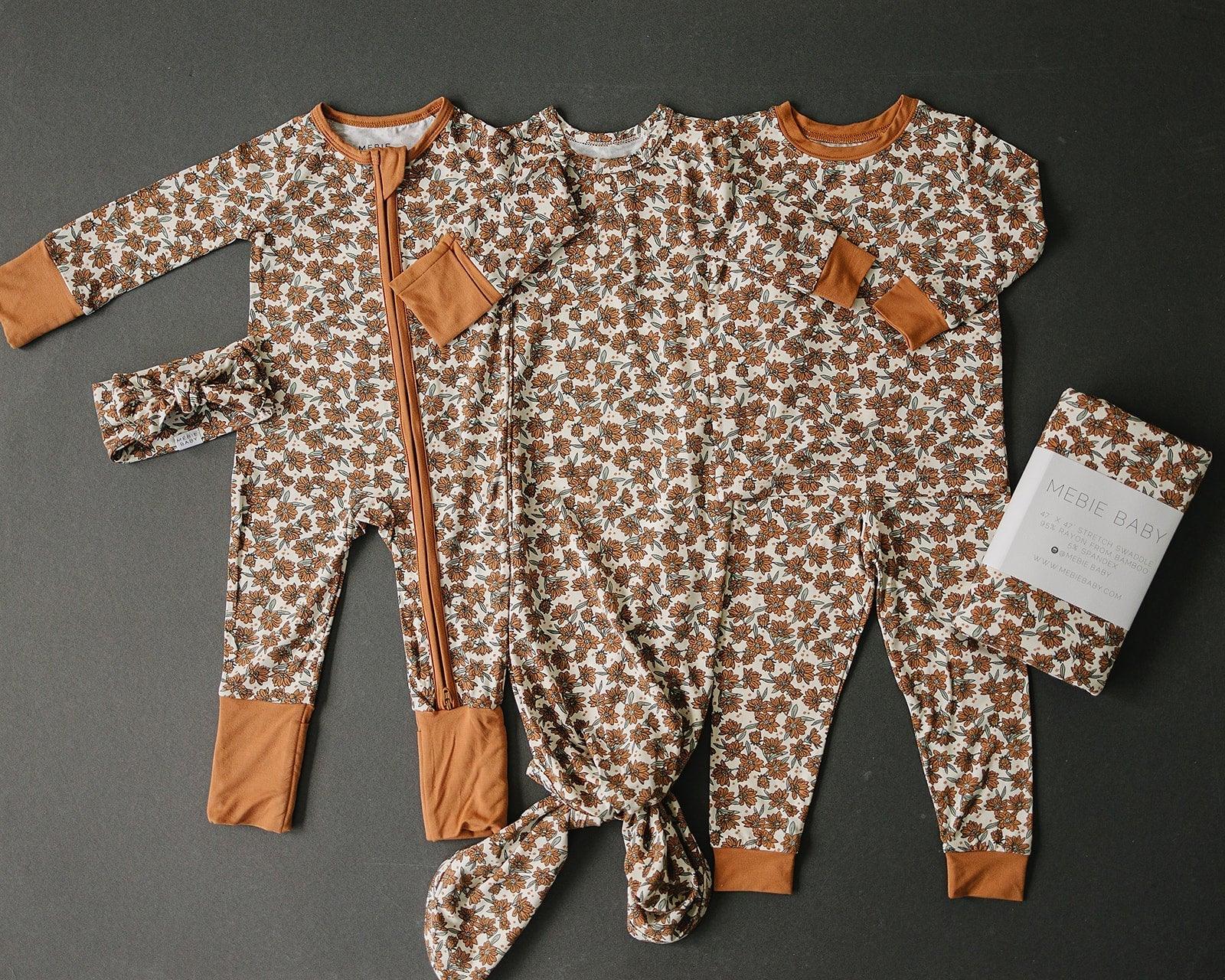 Bamboo Long Sleeve Pajama Set - Cream Magnolia (Floral) - Image 5
