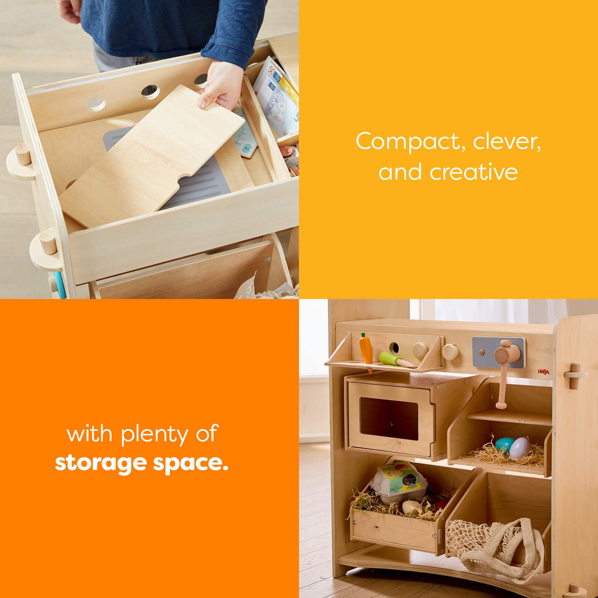 Creative Play 3 in 1 – Play Kitchen, Store & Workshop - Image 11