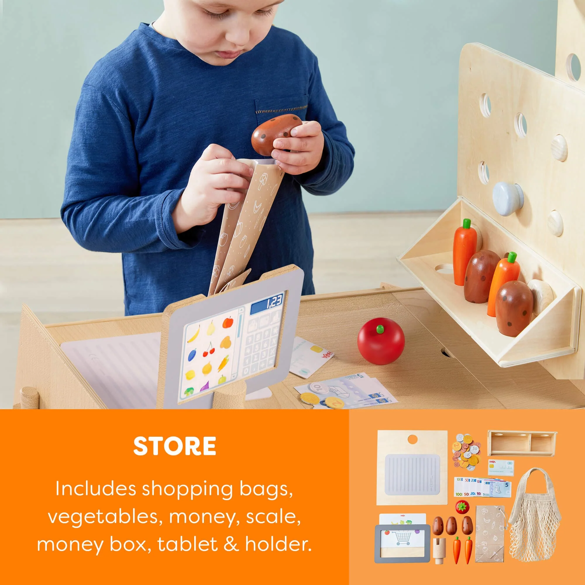 Creative Play 3 in 1 – Play Kitchen, Store & Workshop - Image 4