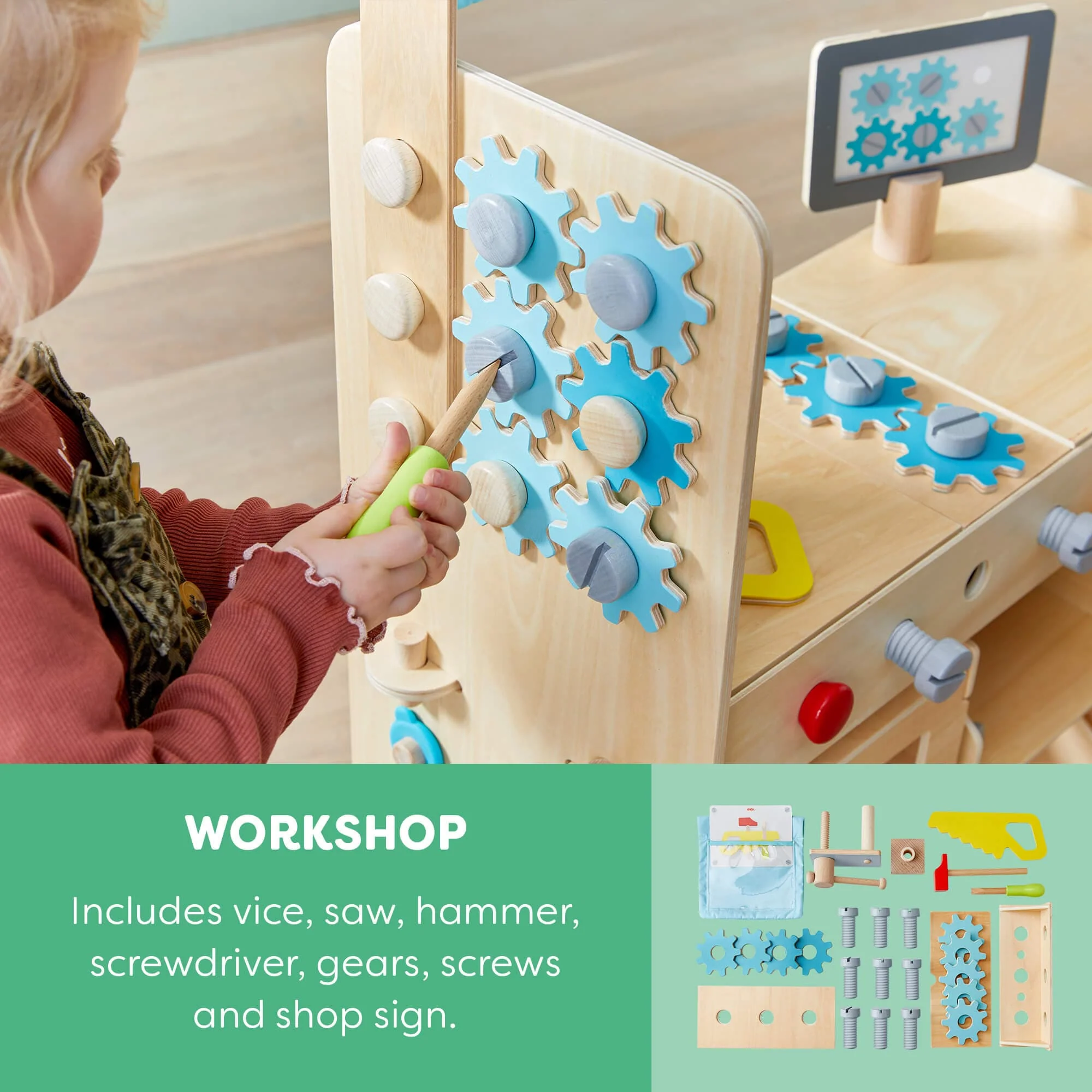 Creative Play 3 in 1 – Play Kitchen, Store & Workshop - Image 5