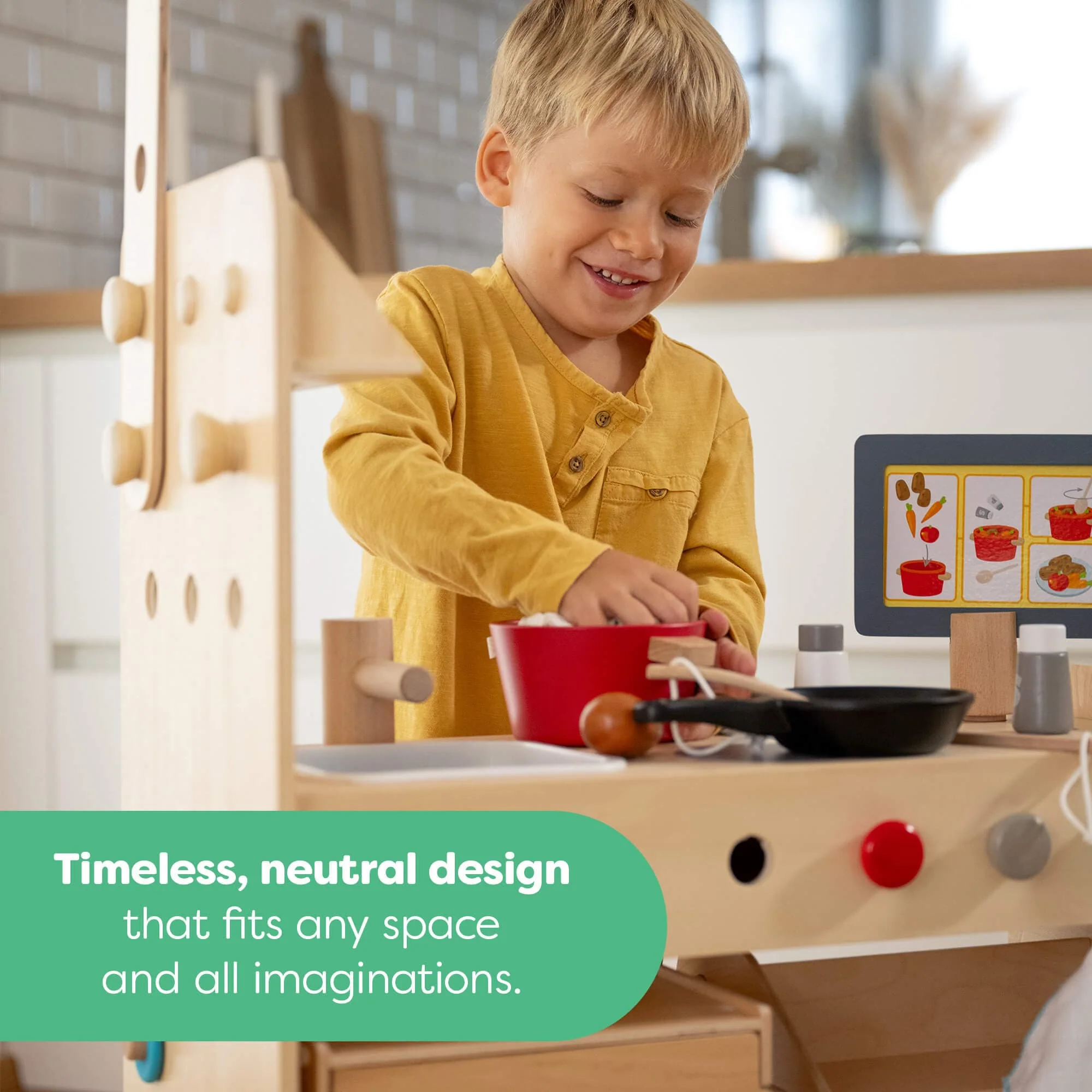 Creative Play 3 in 1 – Play Kitchen, Store & Workshop - Image 7
