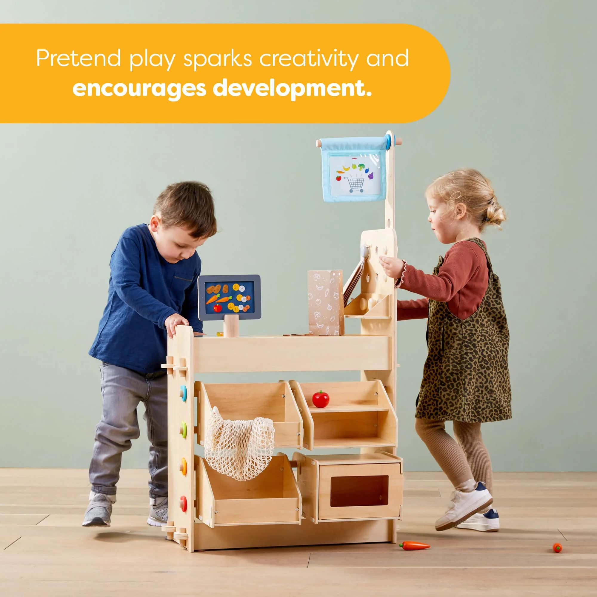Creative Play 3 in 1 – Play Kitchen, Store & Workshop - Image 9