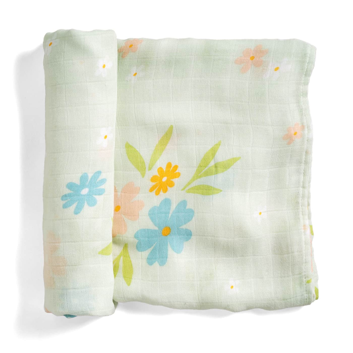Crib Sheet & Swaddle Baby Gift Set - Enchanted Meadow - Image 4