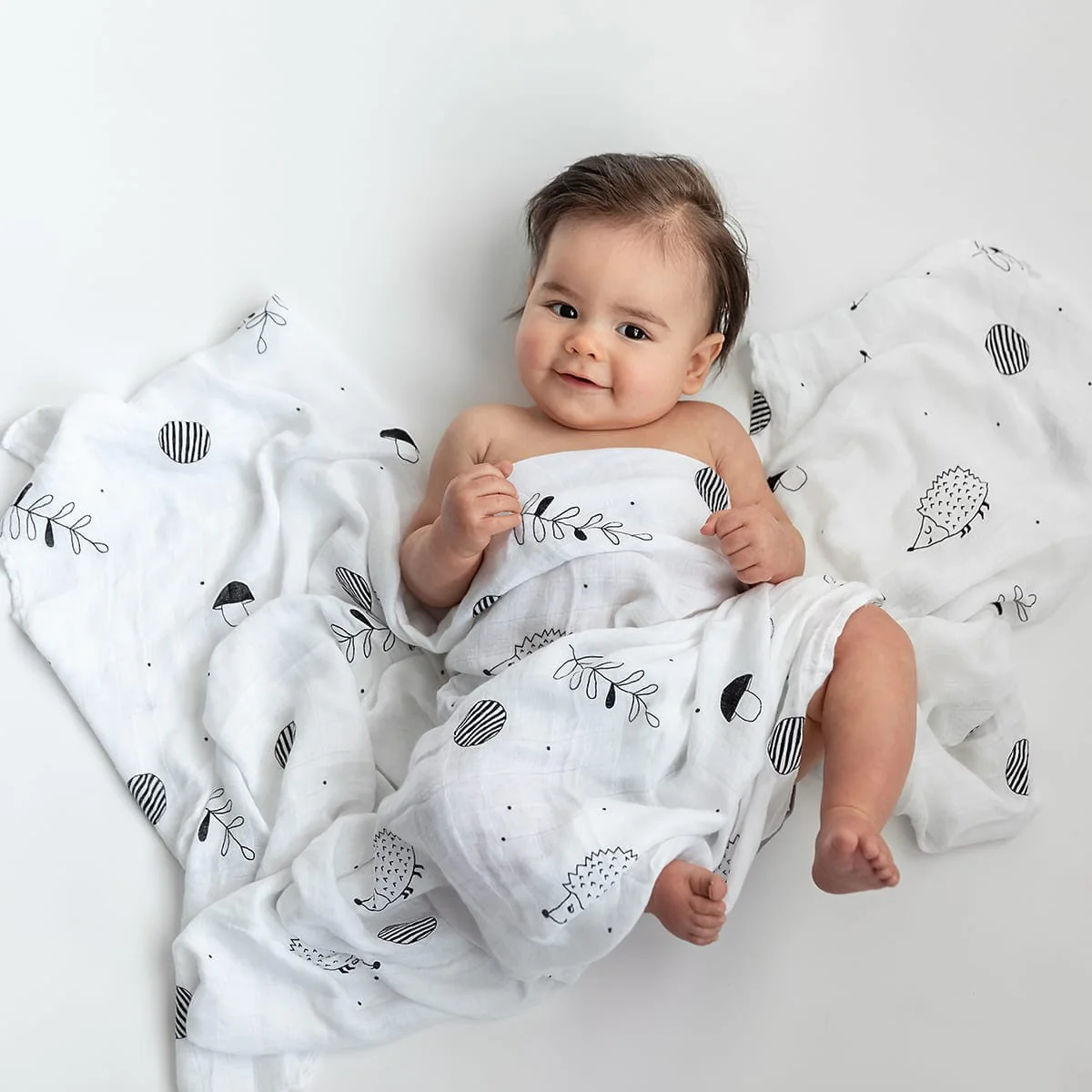 Crib Sheet & Swaddle Baby Gift Set - Woodland Dreams - Image 3