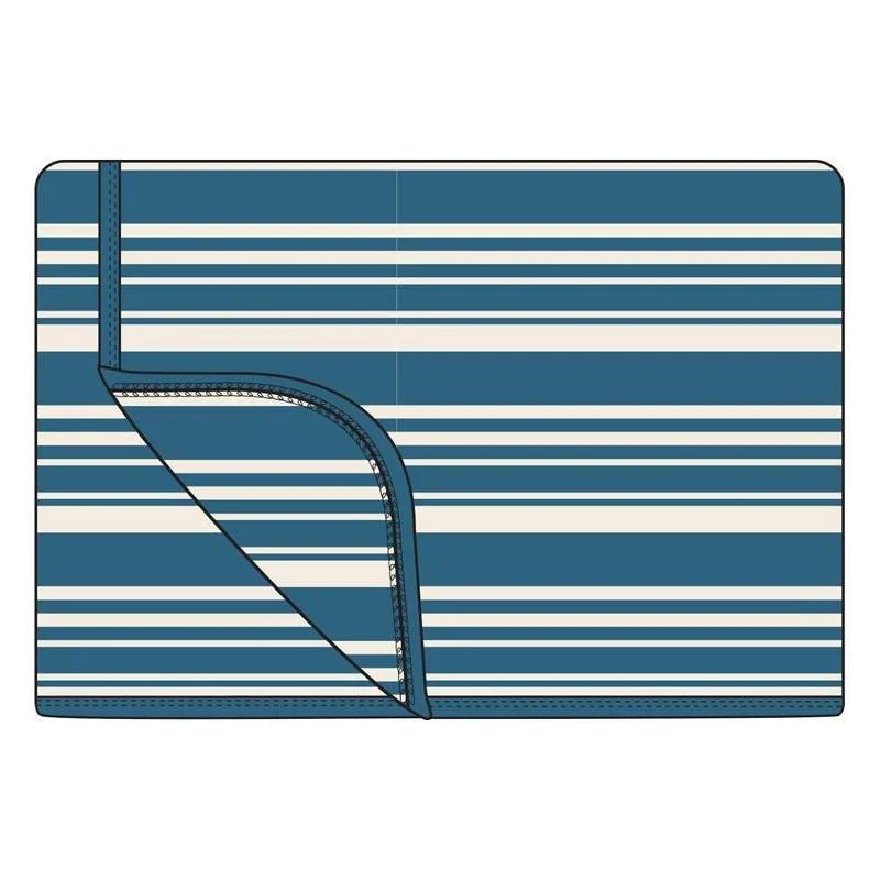 Custom Bamboo Double Layer Throw Blanket - Fishing Stripe with Fishing Stripe Reverse - Image 2
