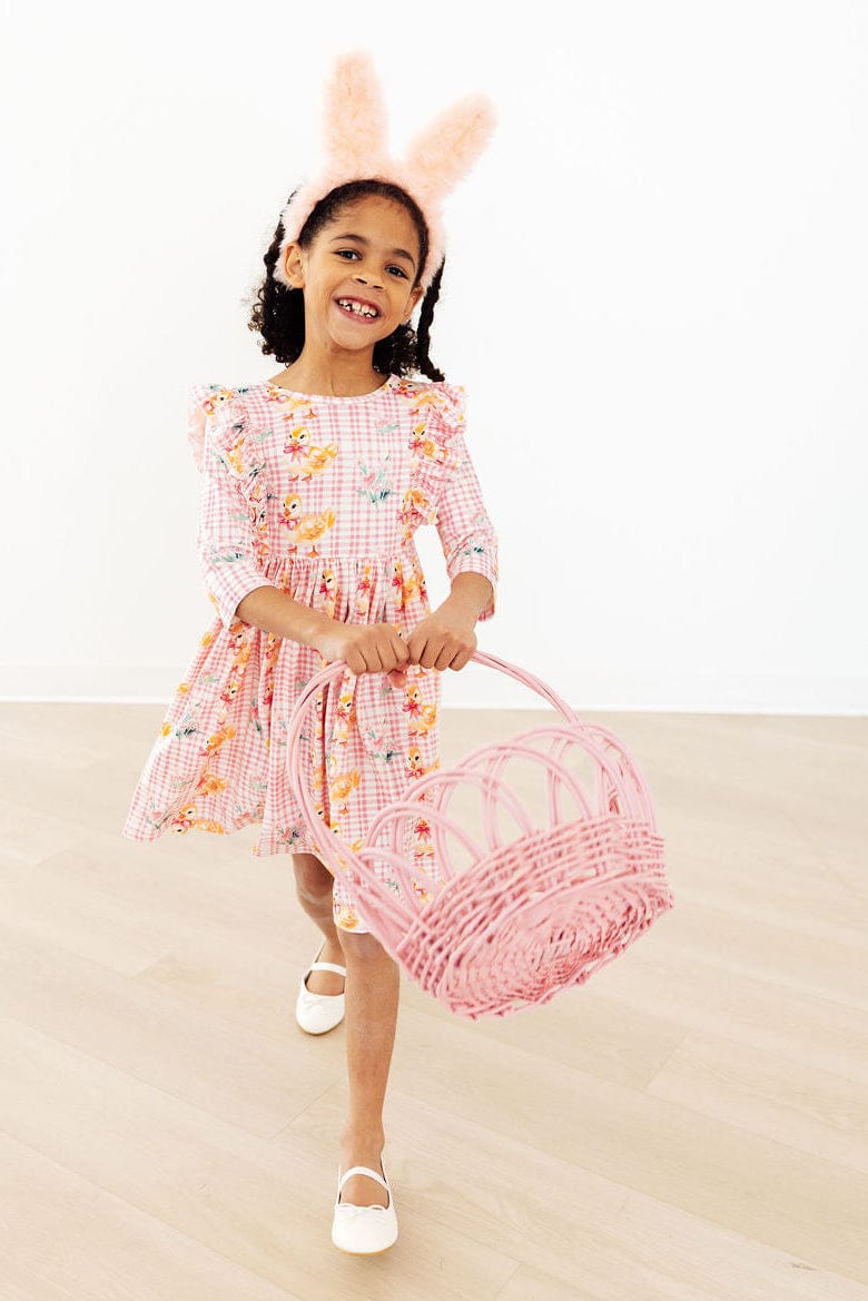 Daisy Ducklings 3/4 Sleeve Ruffle Twirl Dress - Image 3