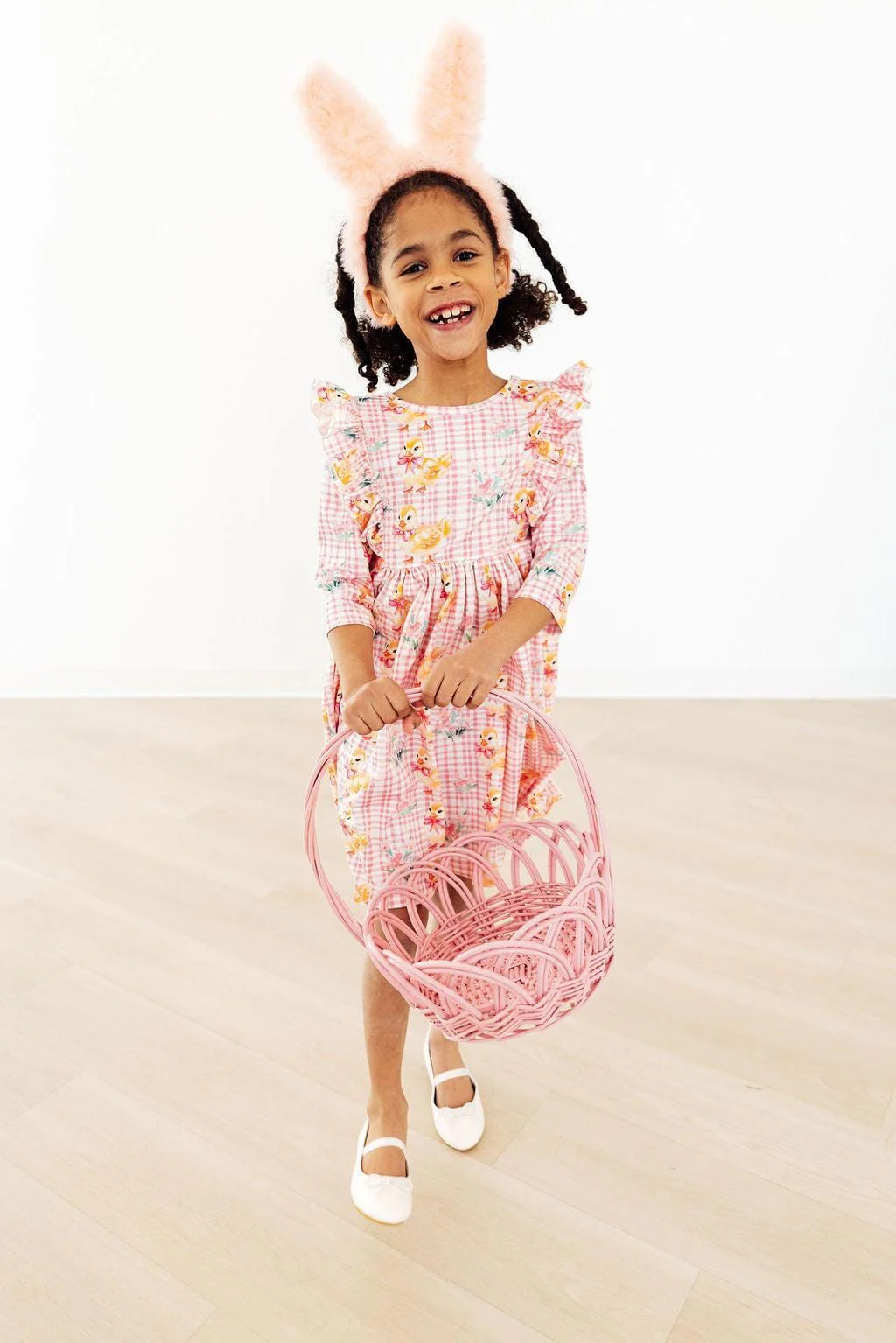 Daisy Ducklings 3/4 Sleeve Ruffle Twirl Dress - Image 4