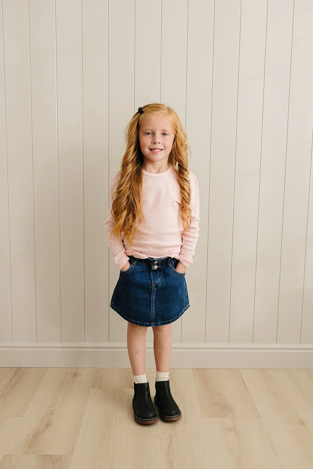 Dark Wash Denim Skirt - Image 3