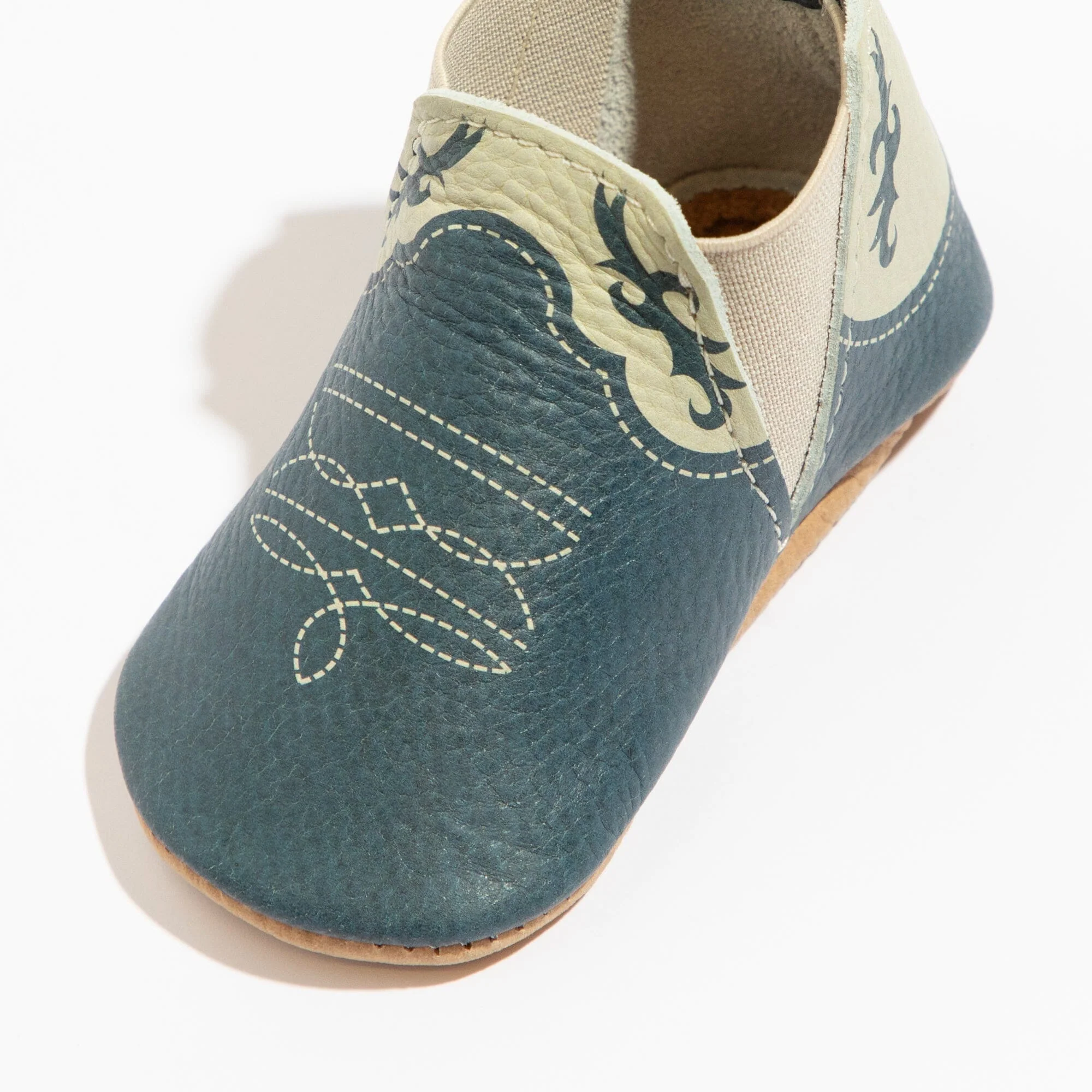 Denim Cowboy Chelsea Boot Baby Shoe - Image 2
