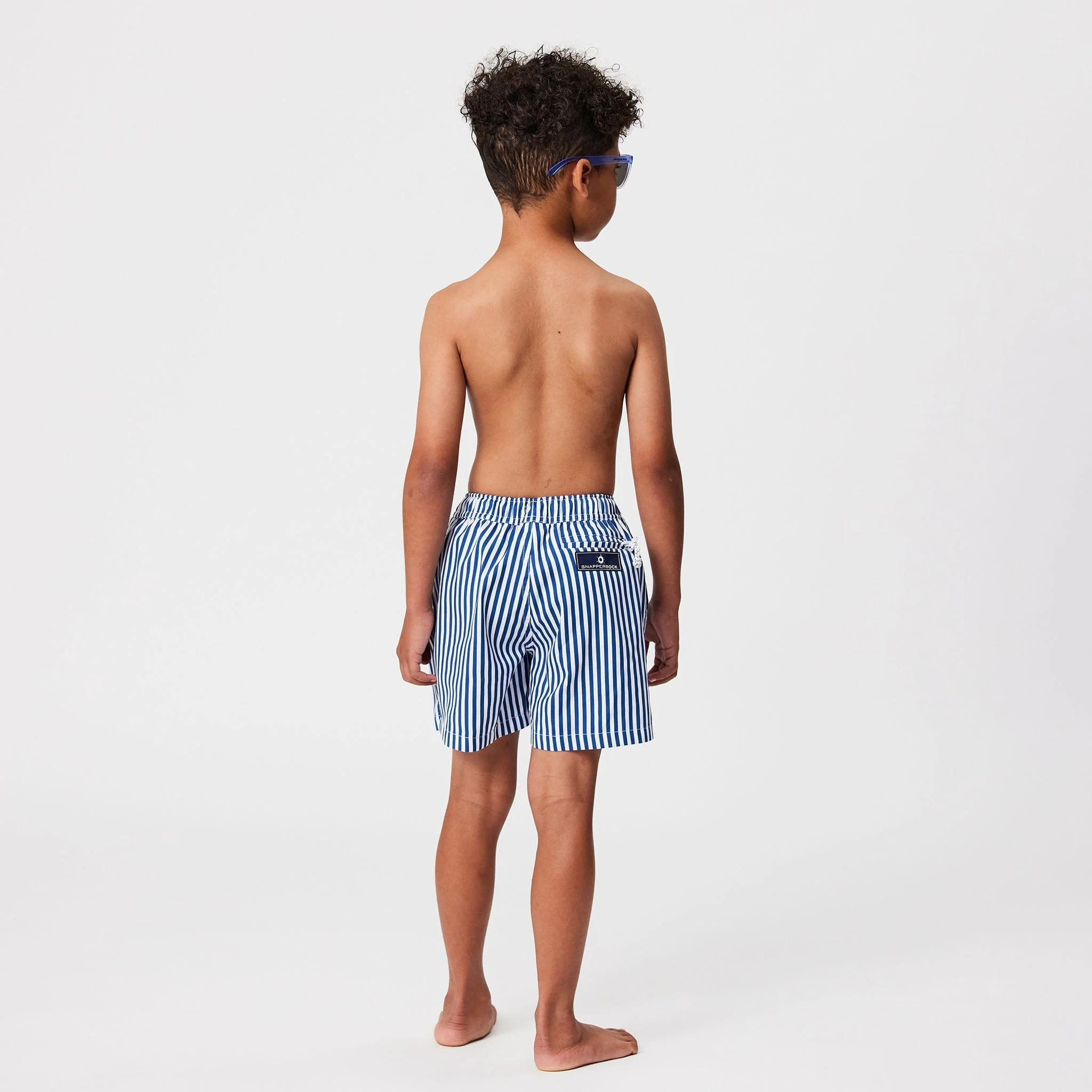 Denim Stripe Comfort Lined Swim Short - Image 11
