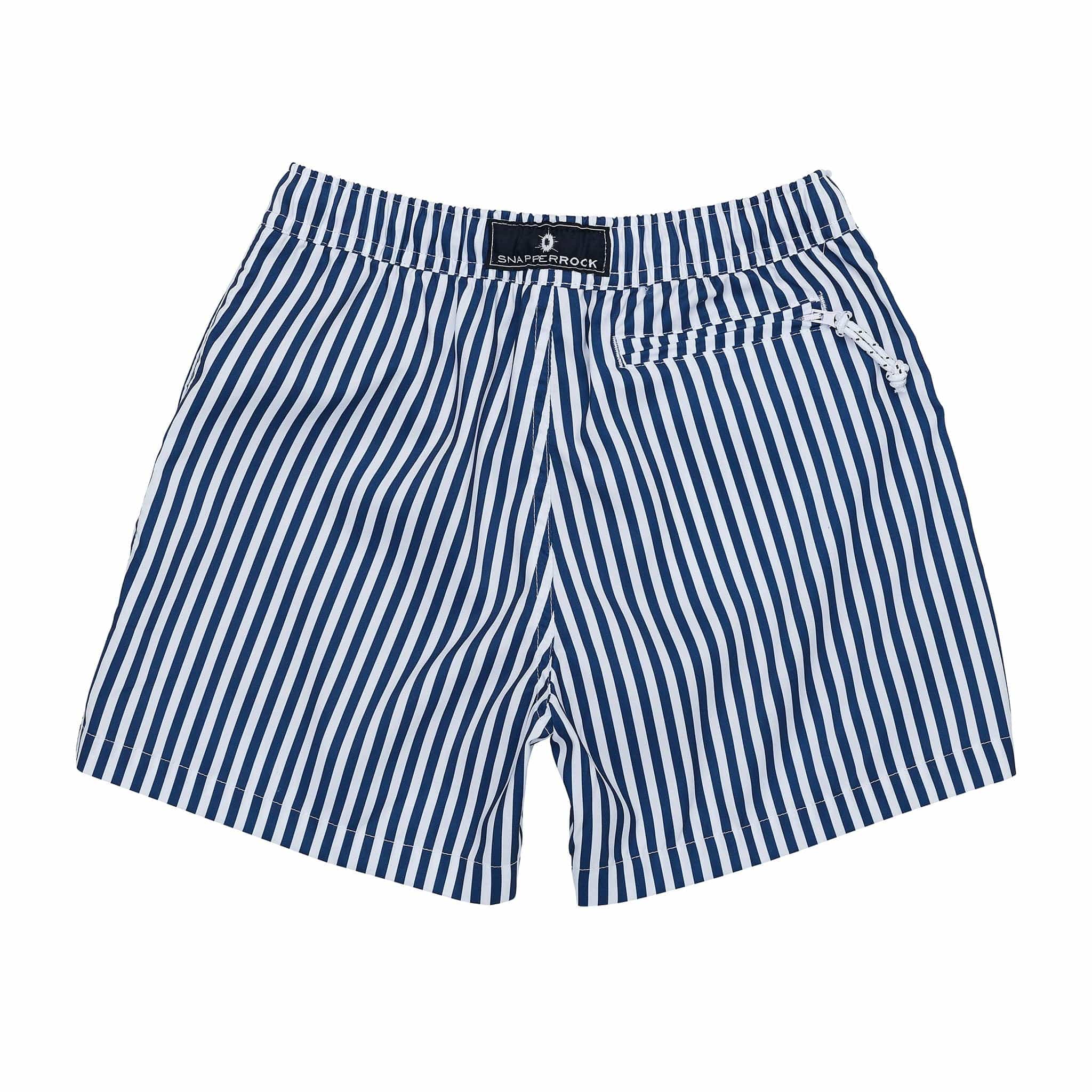 Denim Stripe Comfort Lined Swim Short - Image 3