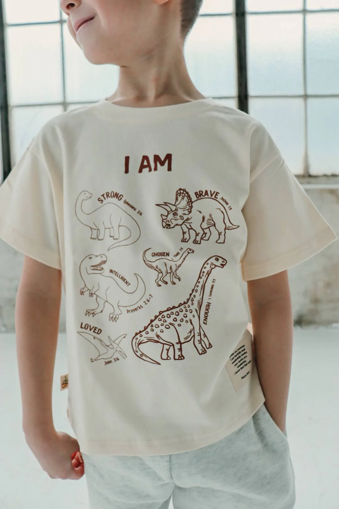 Dino Affirmation Short Sleeve T-Shirt - Image 2