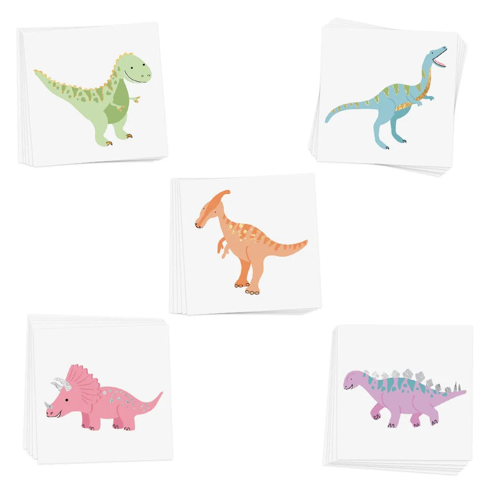 Dinosaur Variety Temporary Tattoos Set