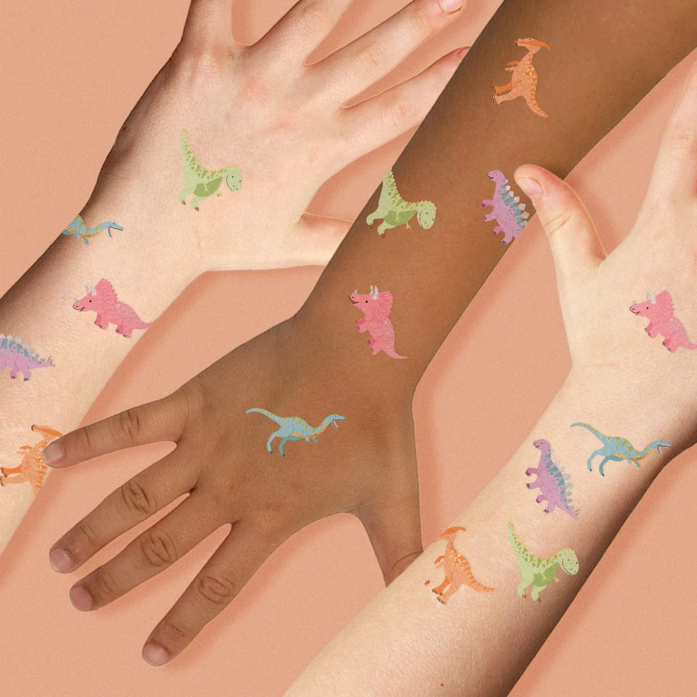 Dinosaur Variety Temporary Tattoos Set - Image 2