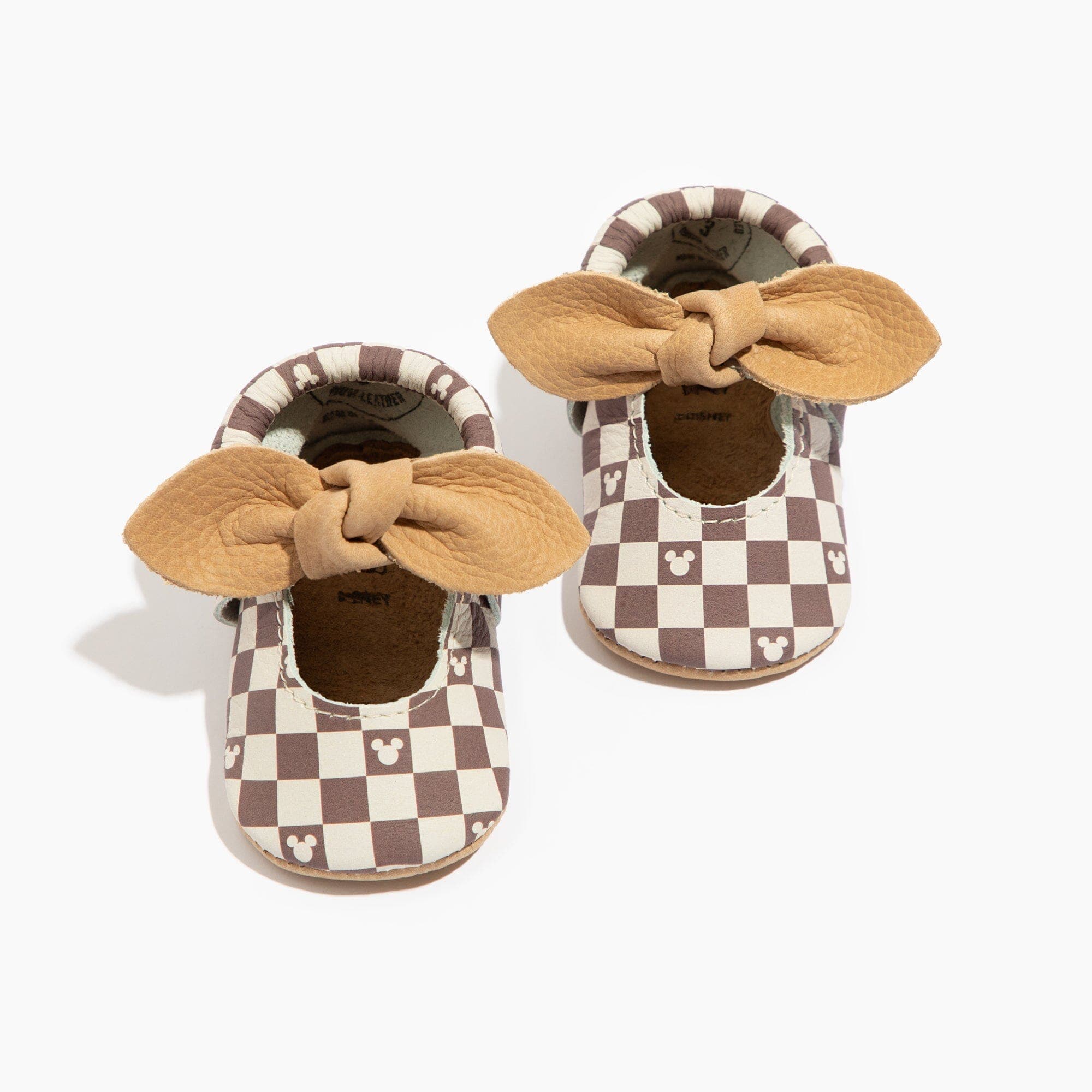 Disney Mocha Mickey Mouse Knotted Bow Baby Shoe - Image 8